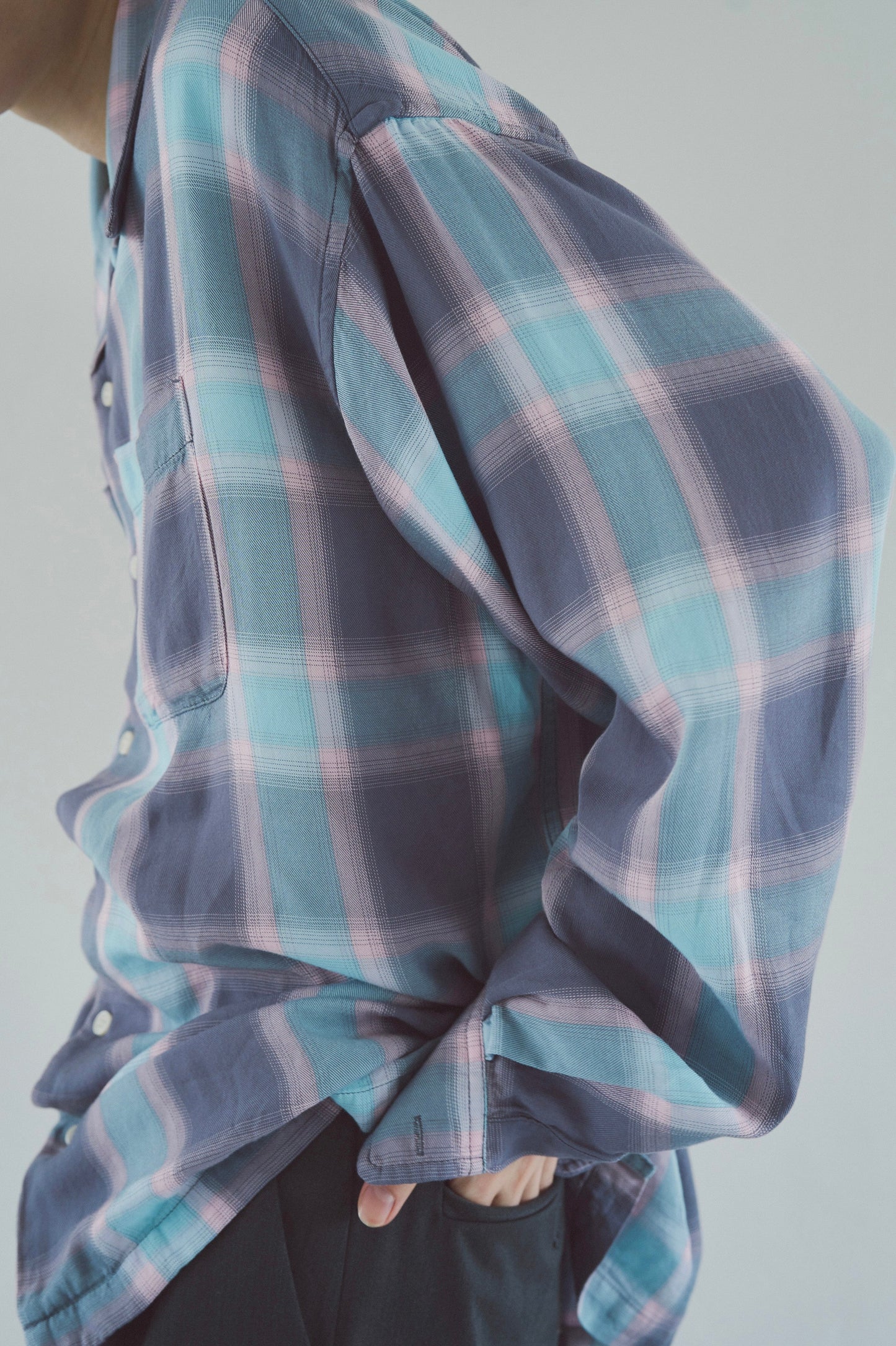Rayon ombre original check shirts