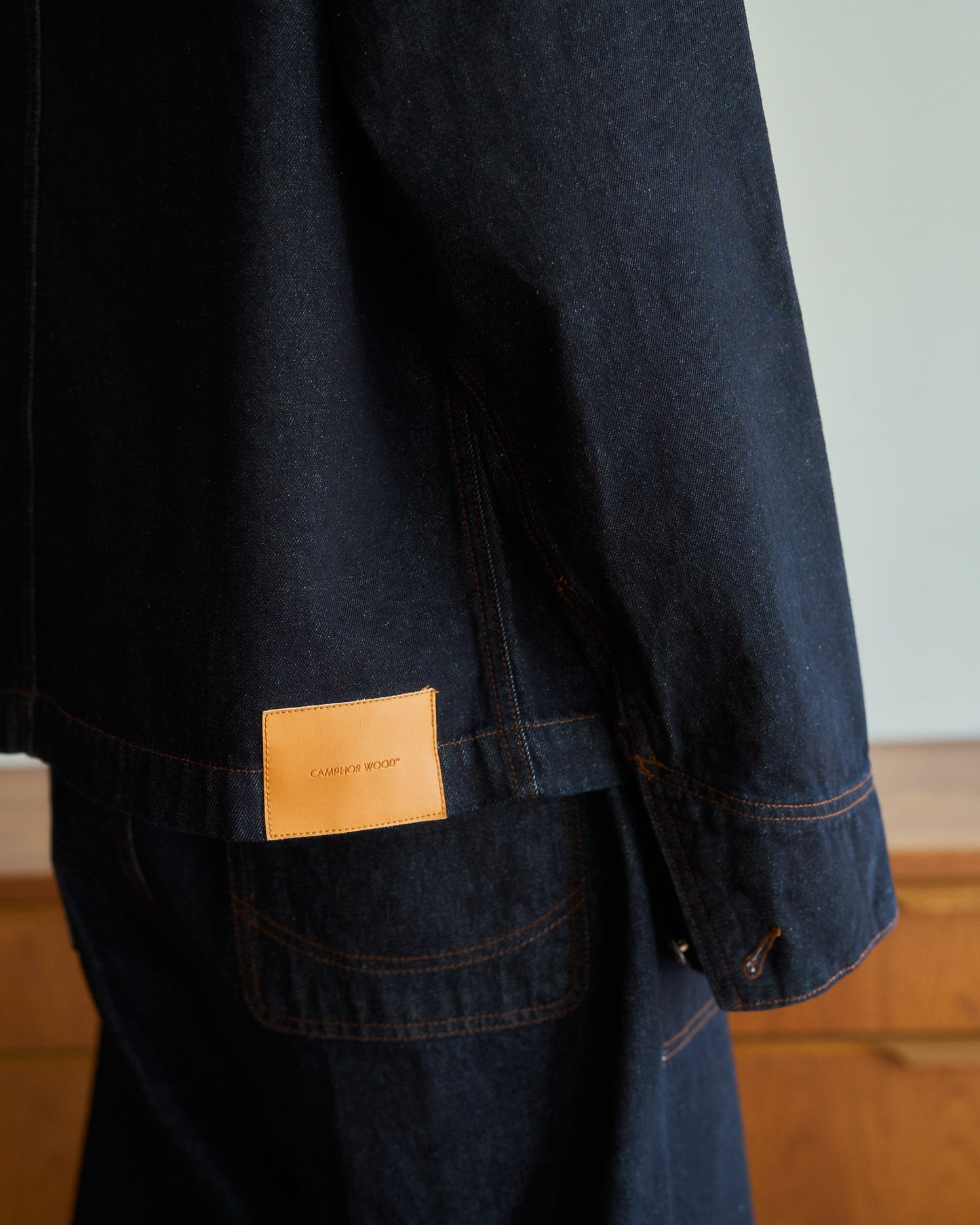 3pockets wide coverall denim jacket