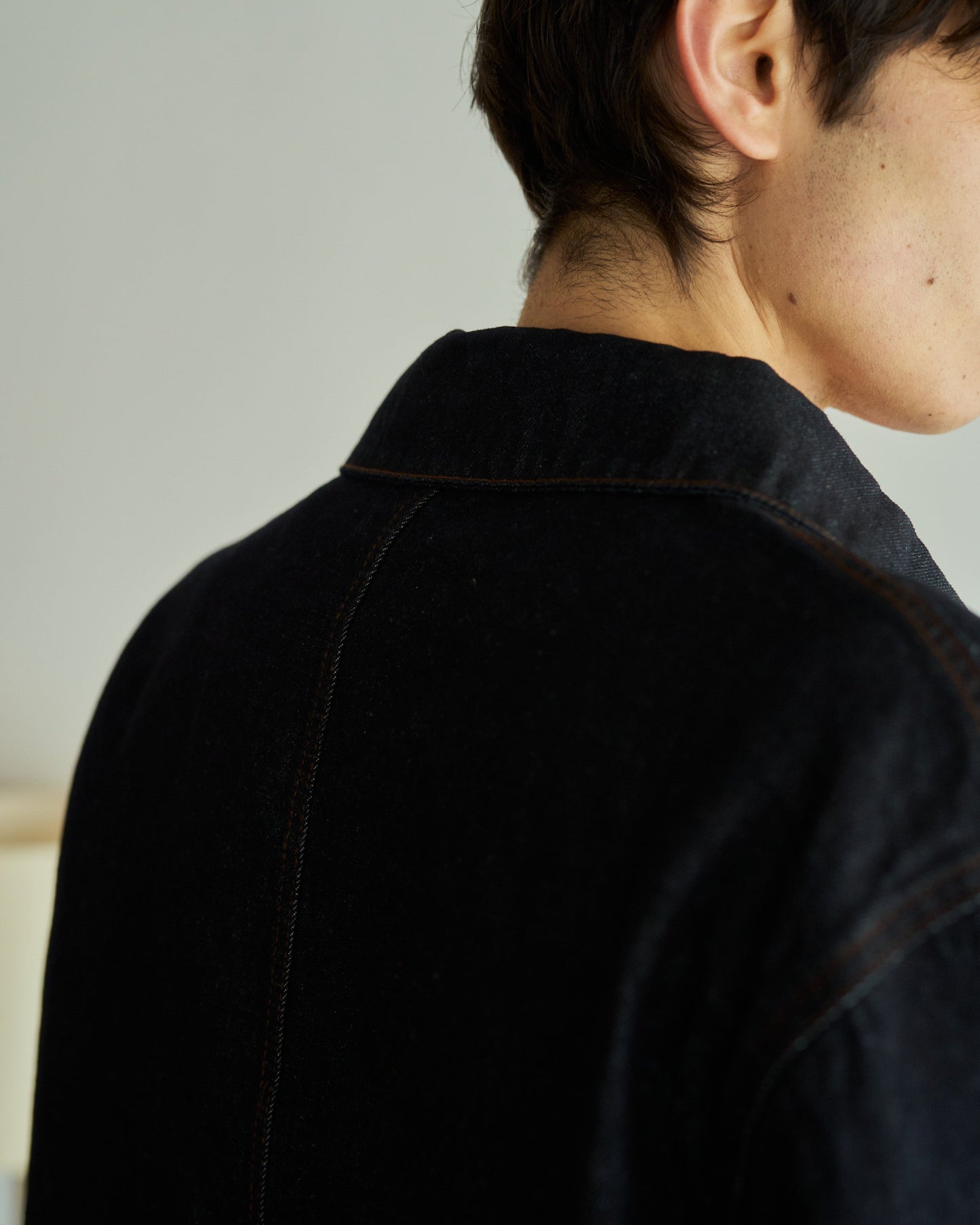 3pockets wide coverall denim jacket