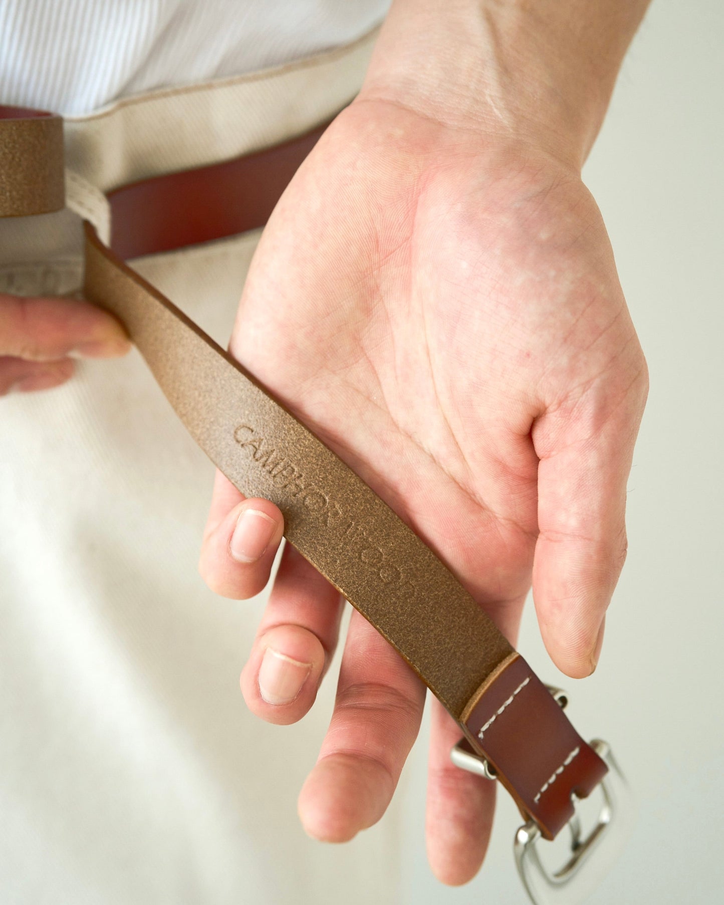 western recycle cow leather belt