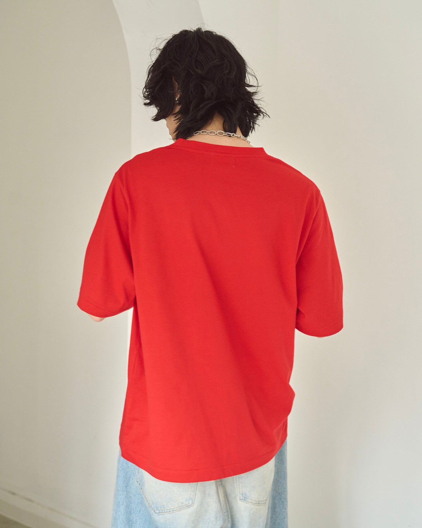 camphor scrawl embroidery tee