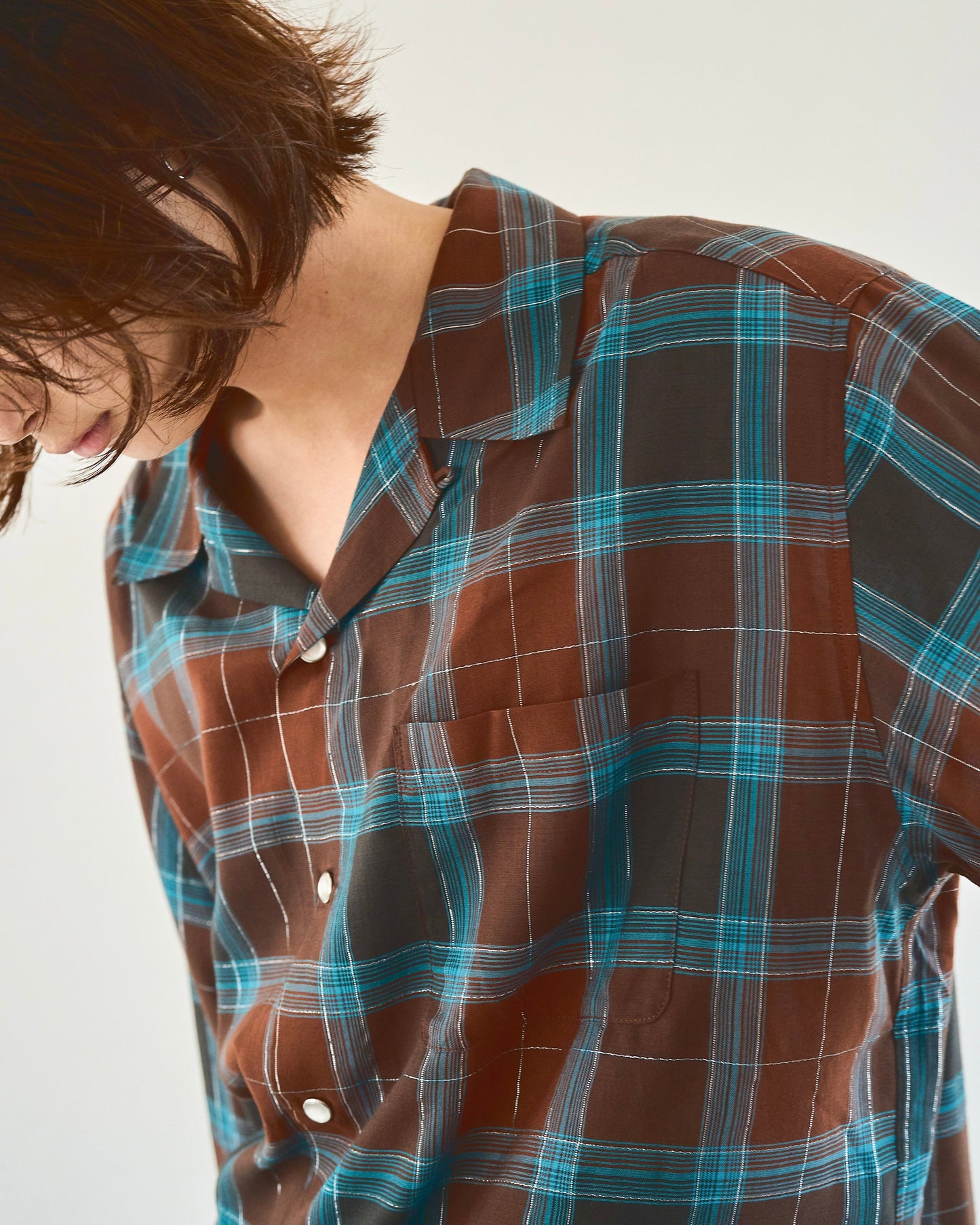 rame ombre rayon check l/s shirt