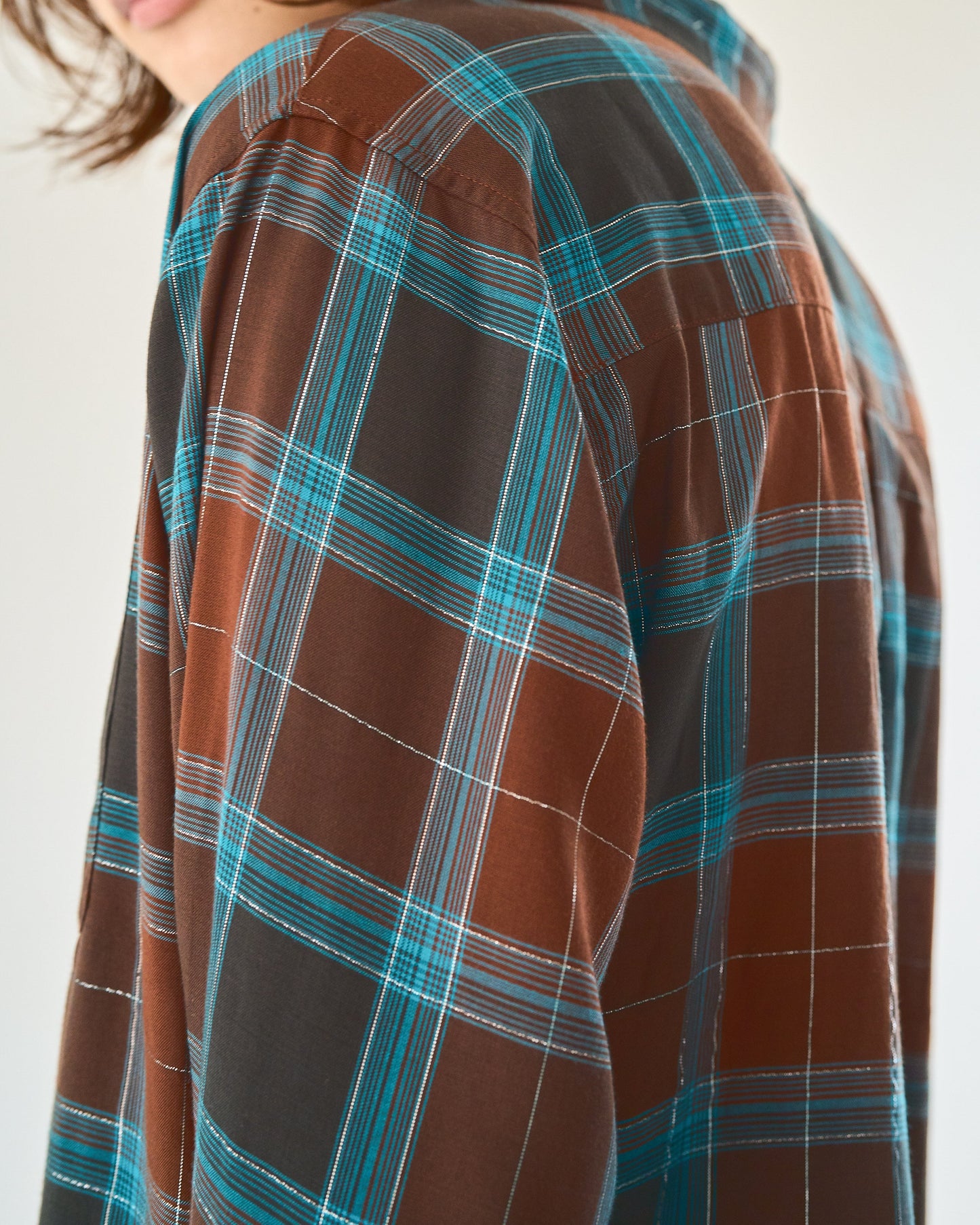 rame ombre rayon check l/s shirt