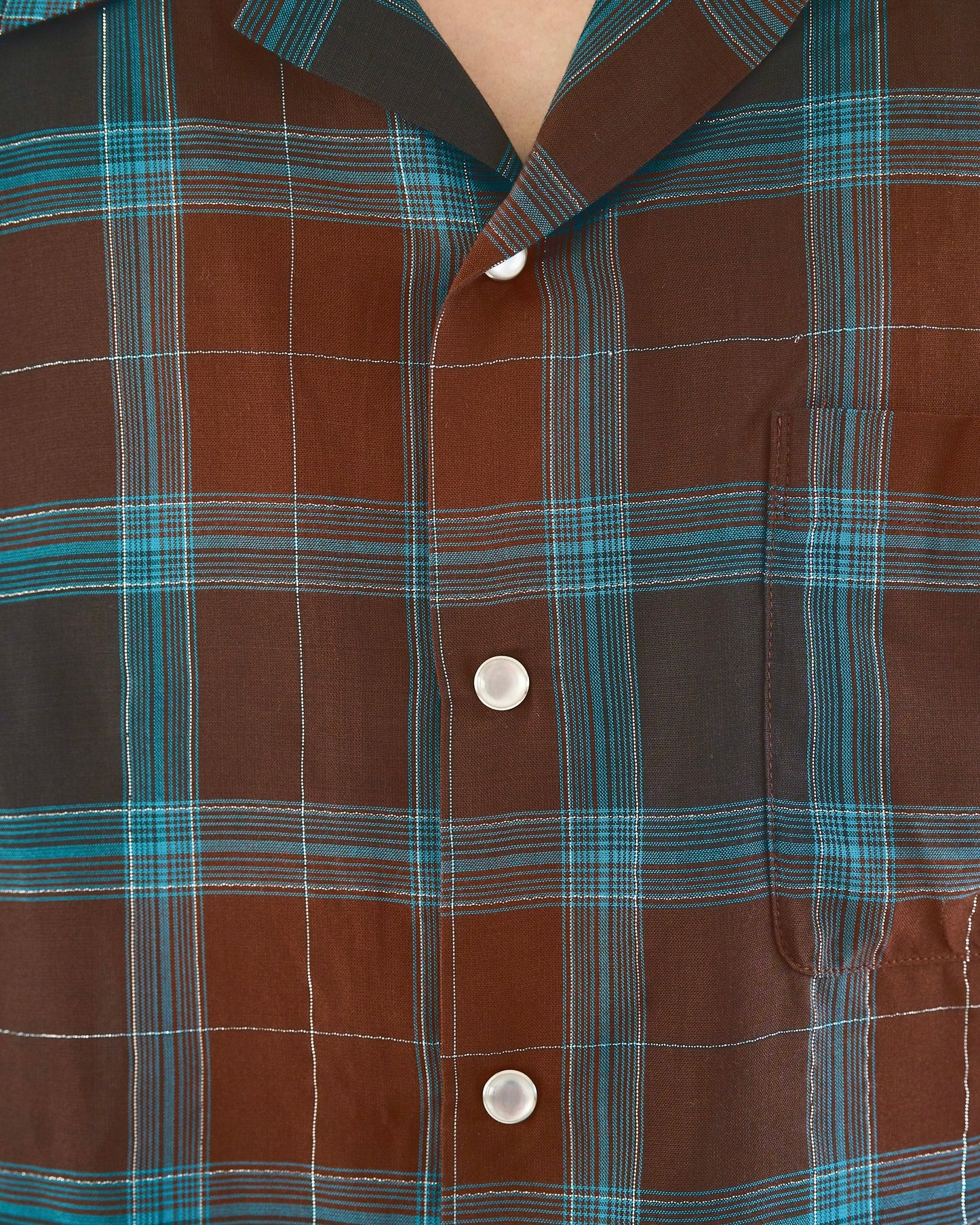 rame ombre rayon check l/s shirt