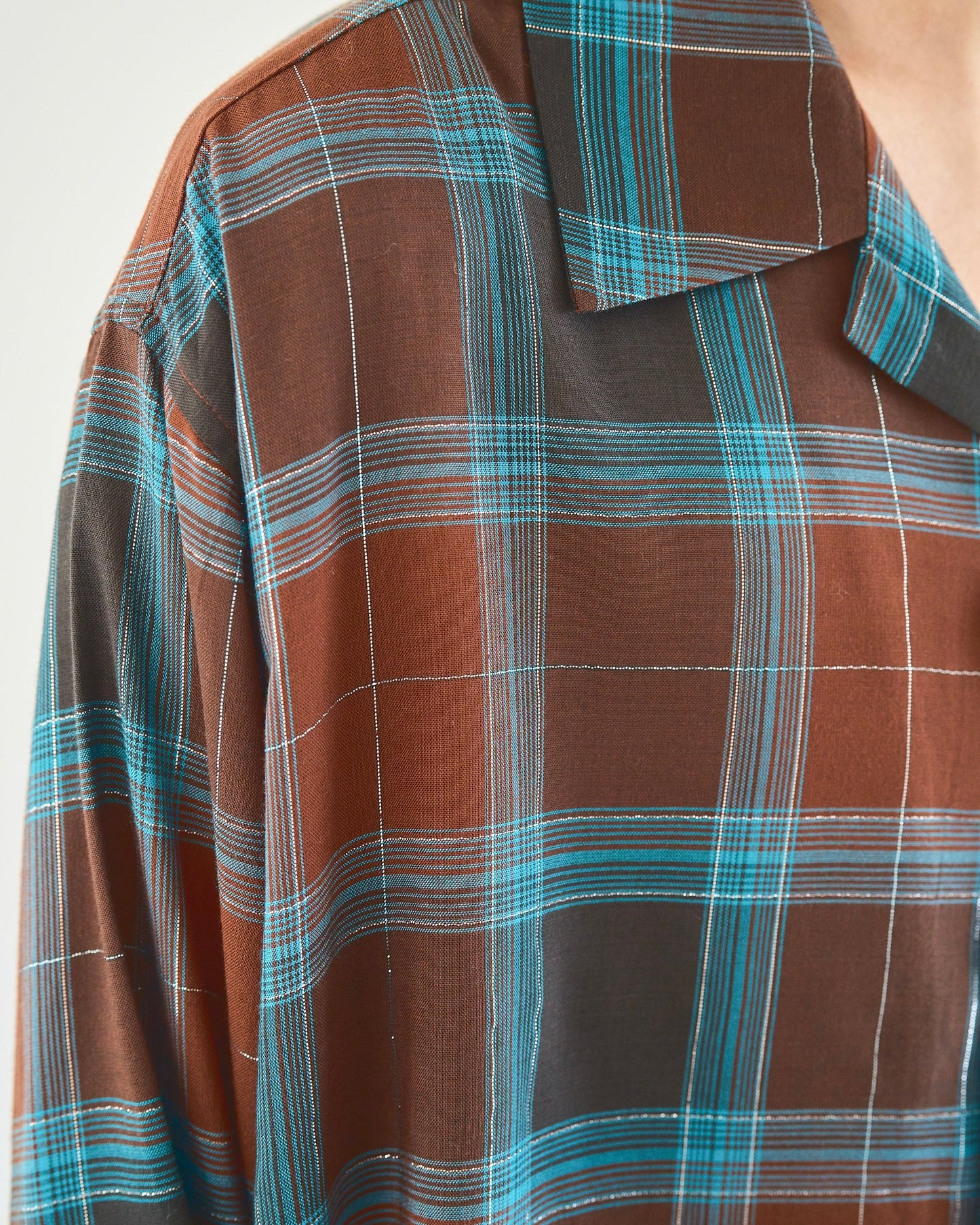 rame ombre rayon check l/s shirt