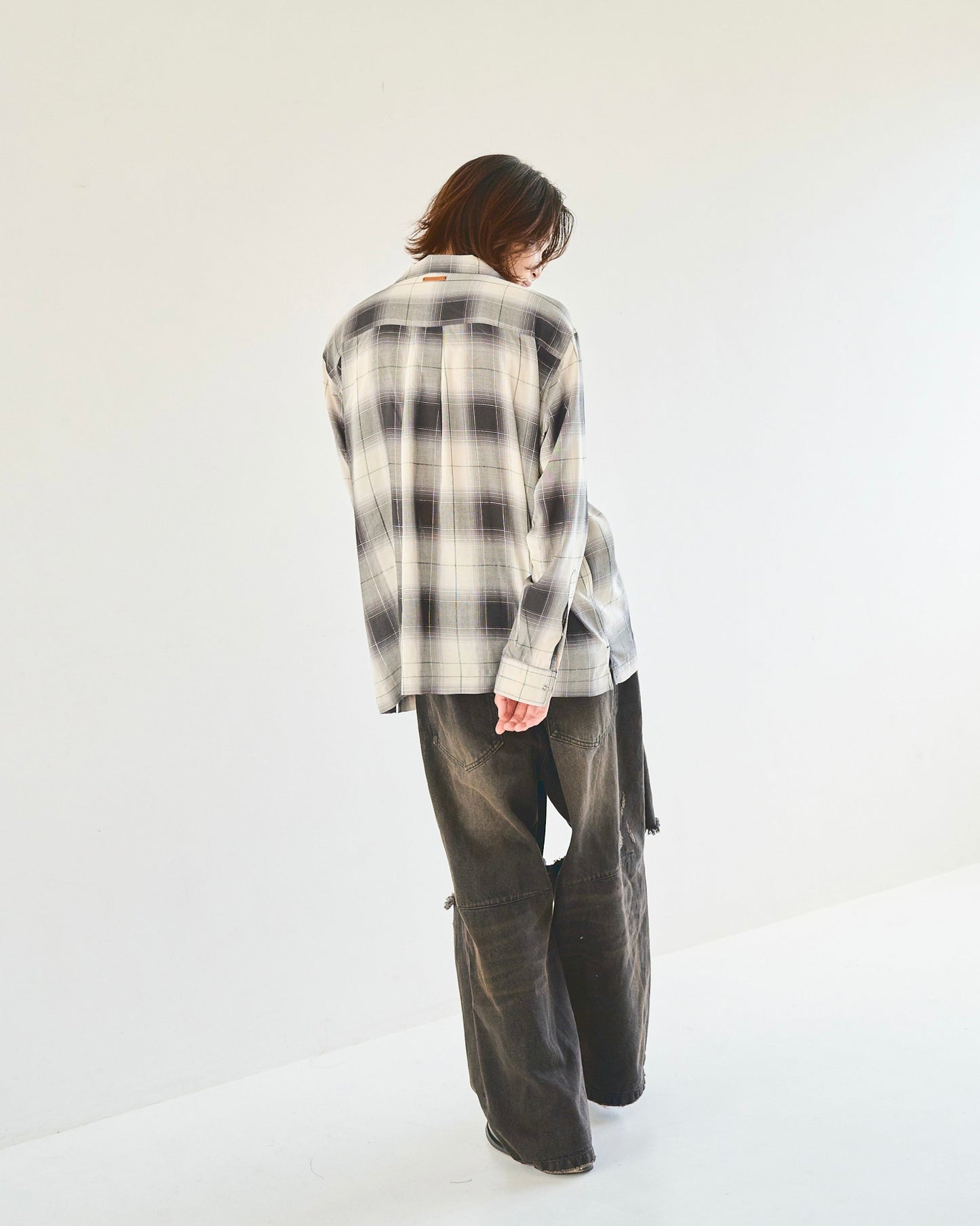 rame ombre rayon check l/s shirt