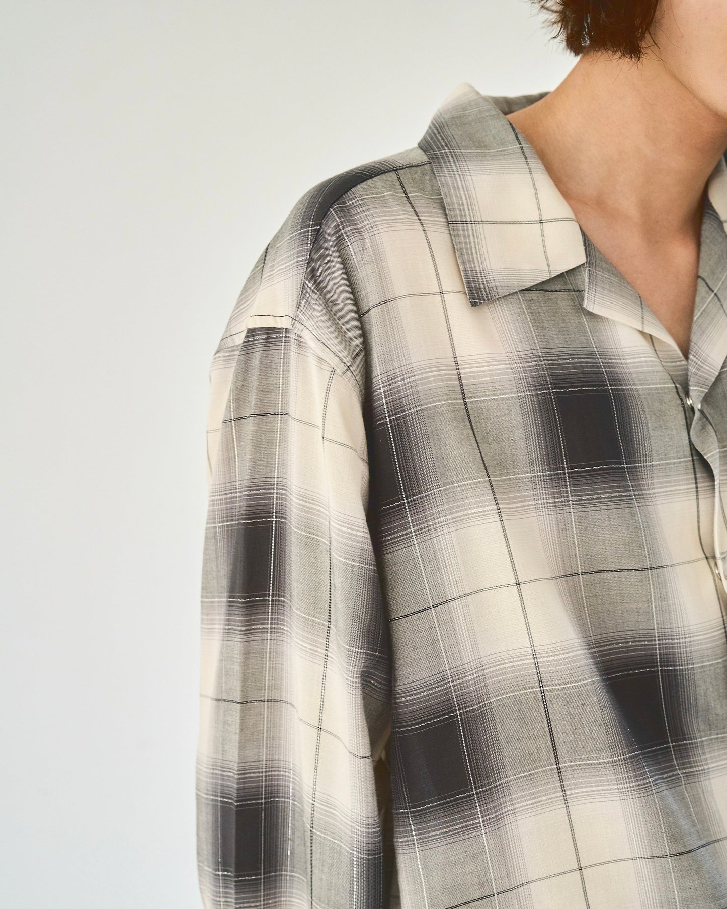 rame ombre rayon check l/s shirt