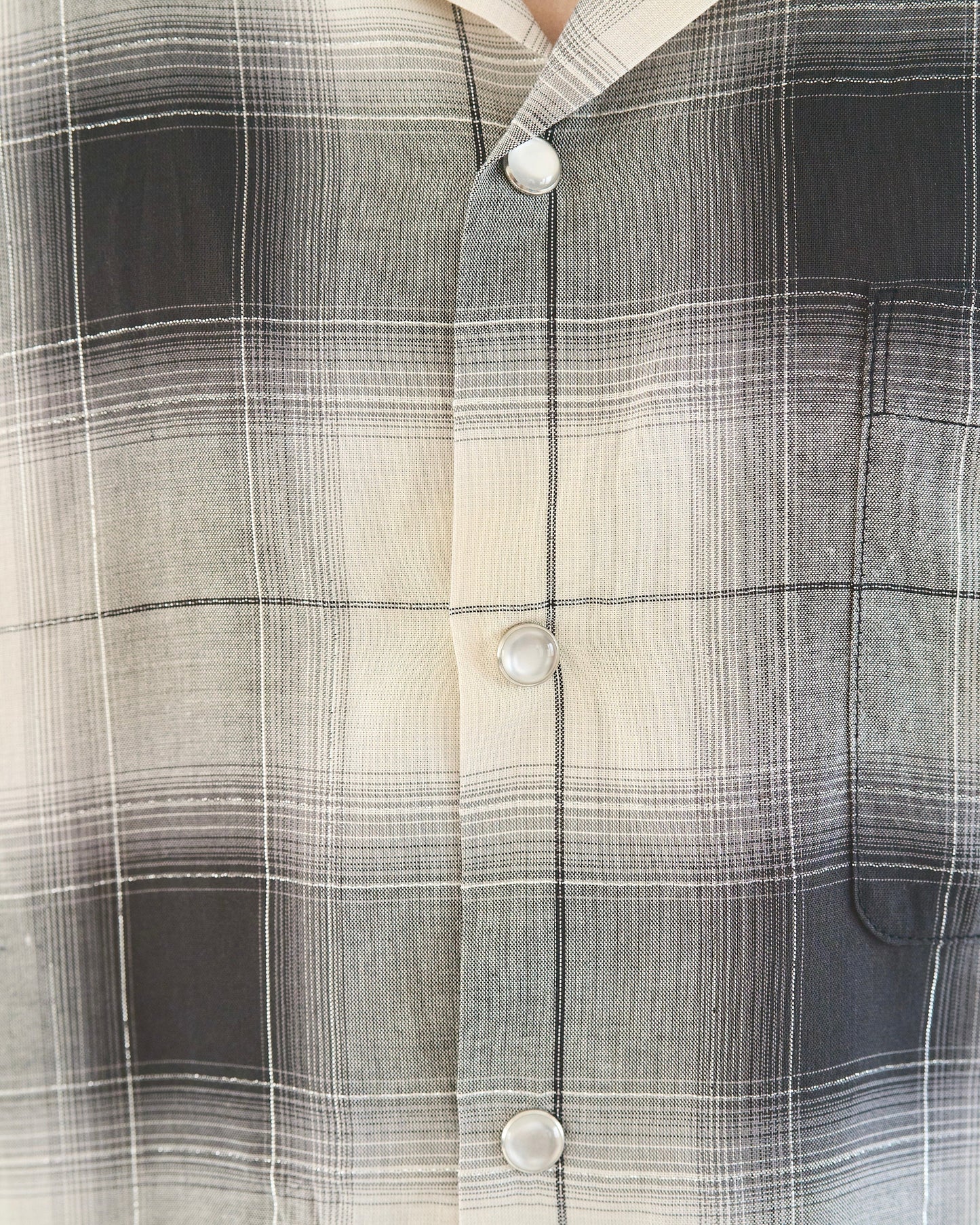 rame ombre rayon check l/s shirt