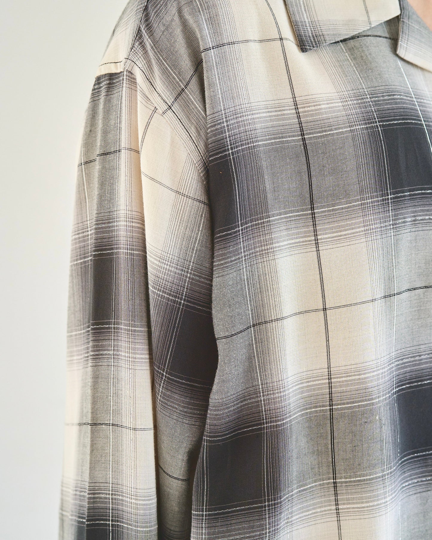 rame ombre rayon check l/s shirt