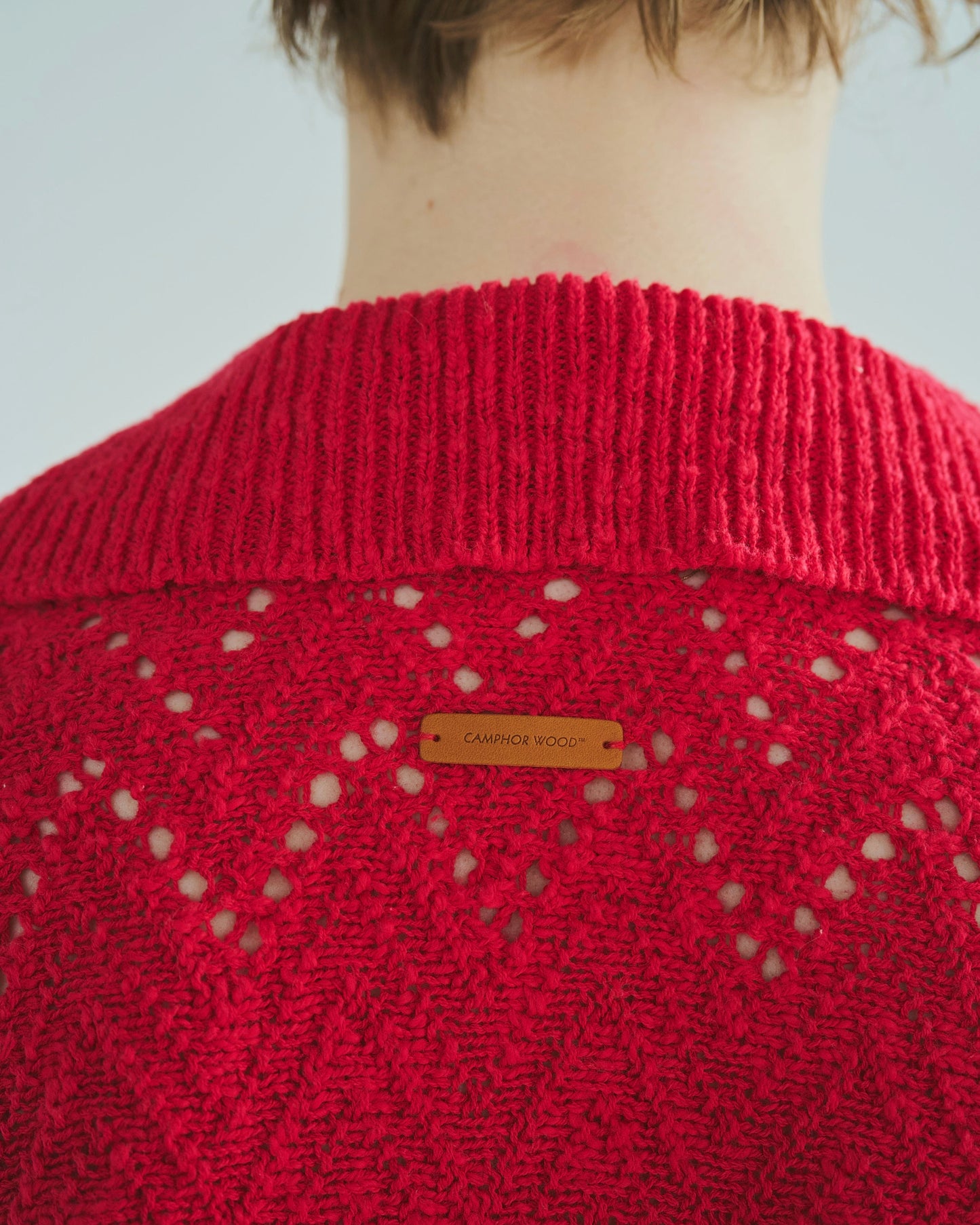 skipper stitching l/s knit shirt