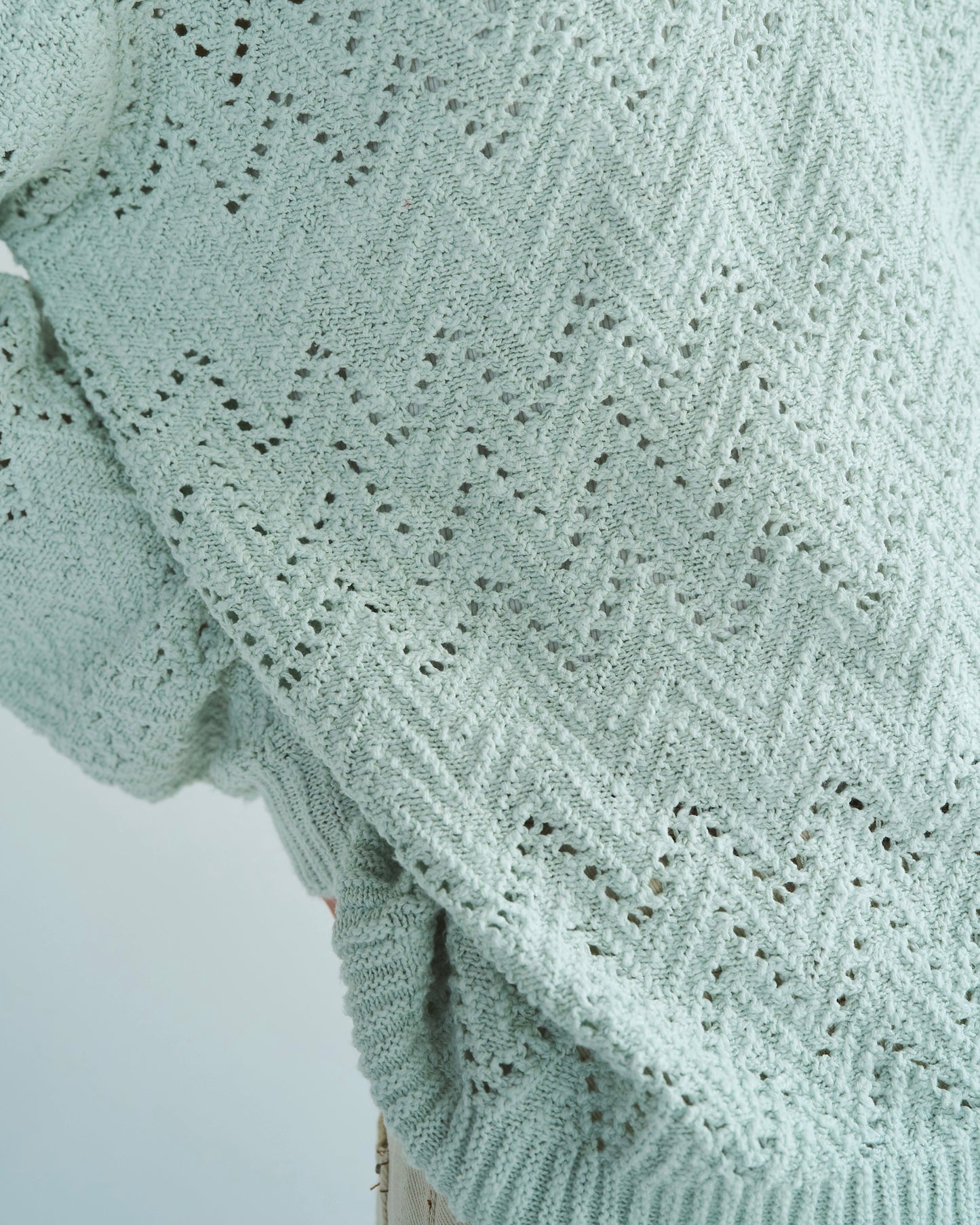 skipper stitching l/s knit shirt