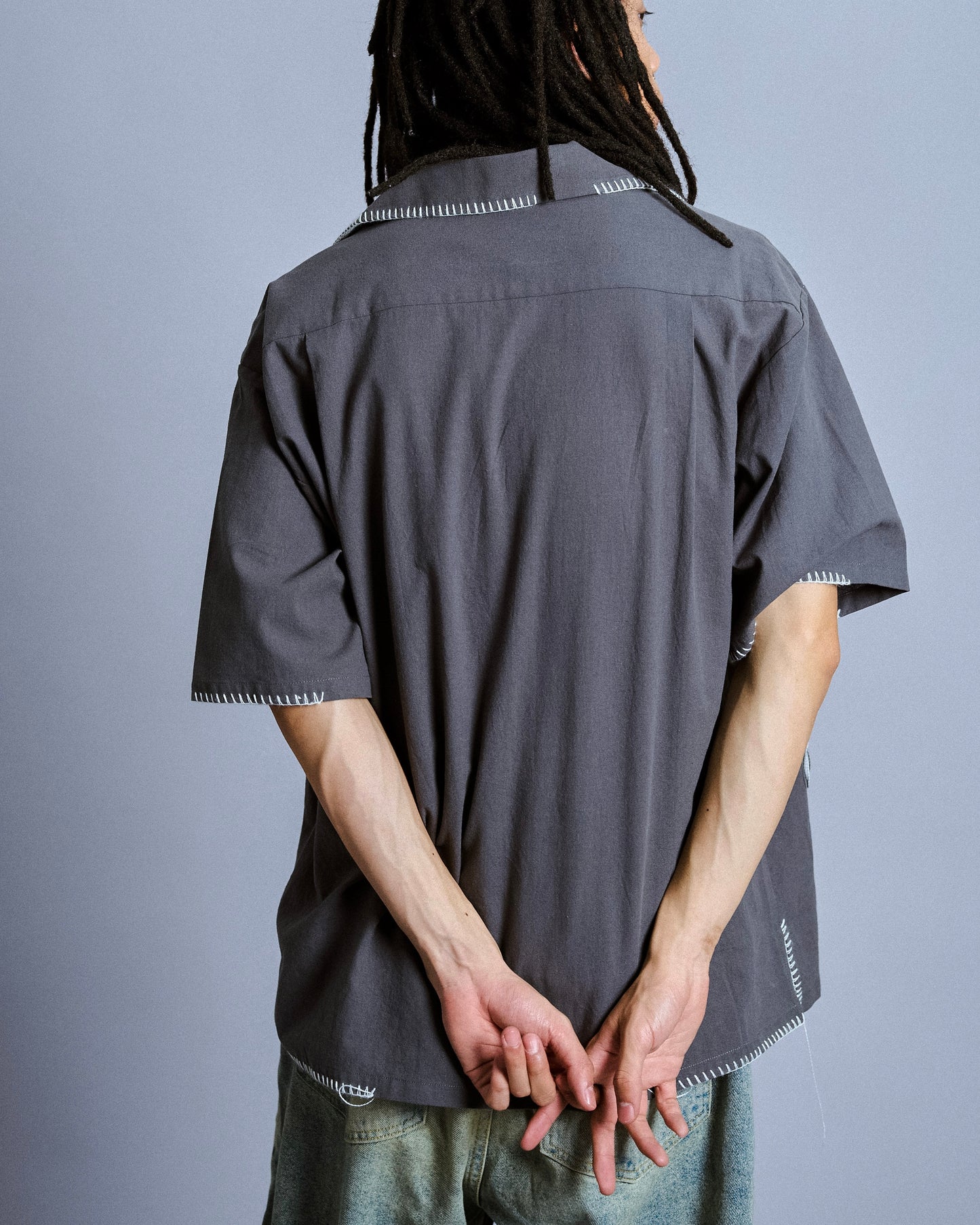 flower embroidery SAGARA h/s shirt