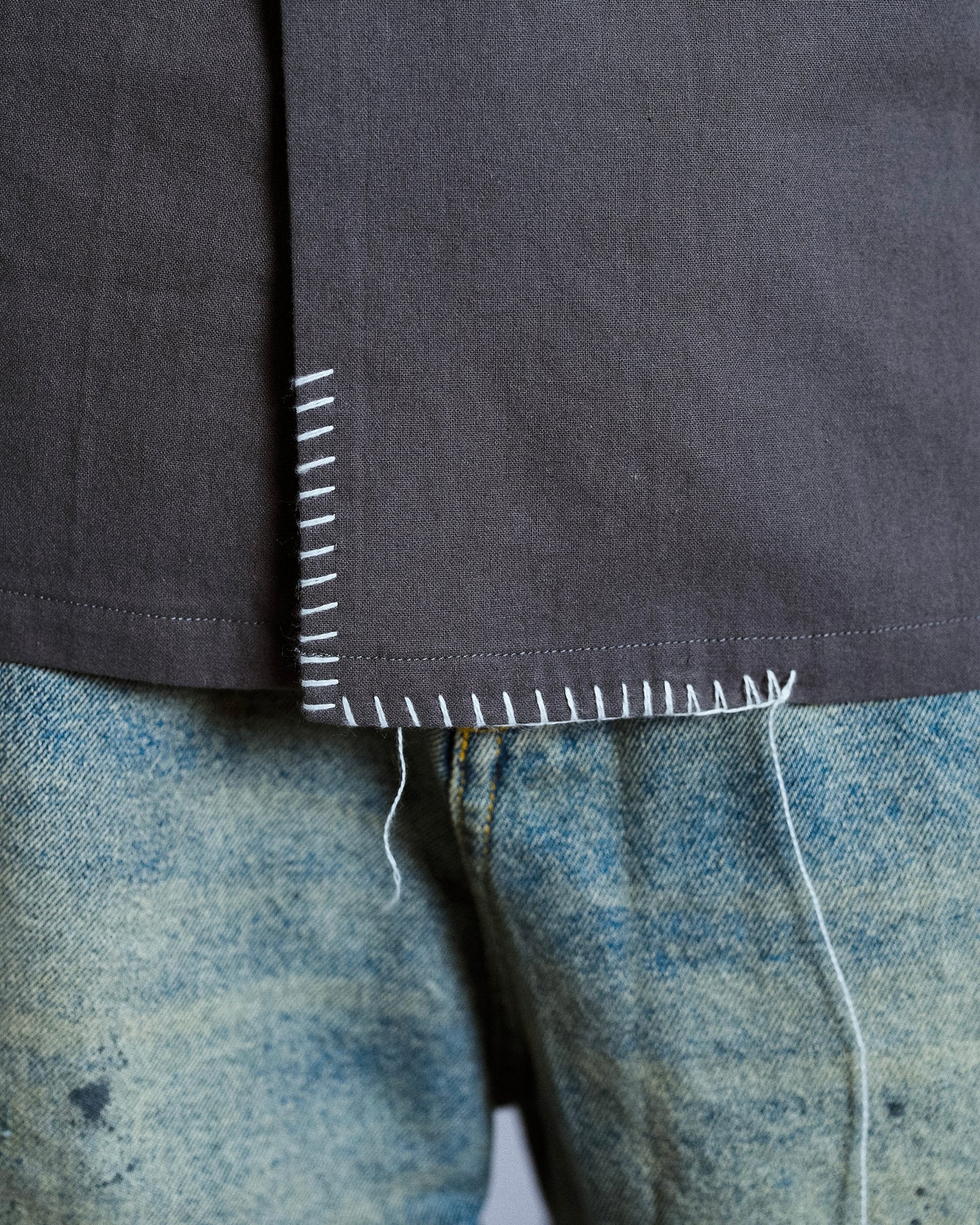 flower embroidery SAGARA h/s shirt