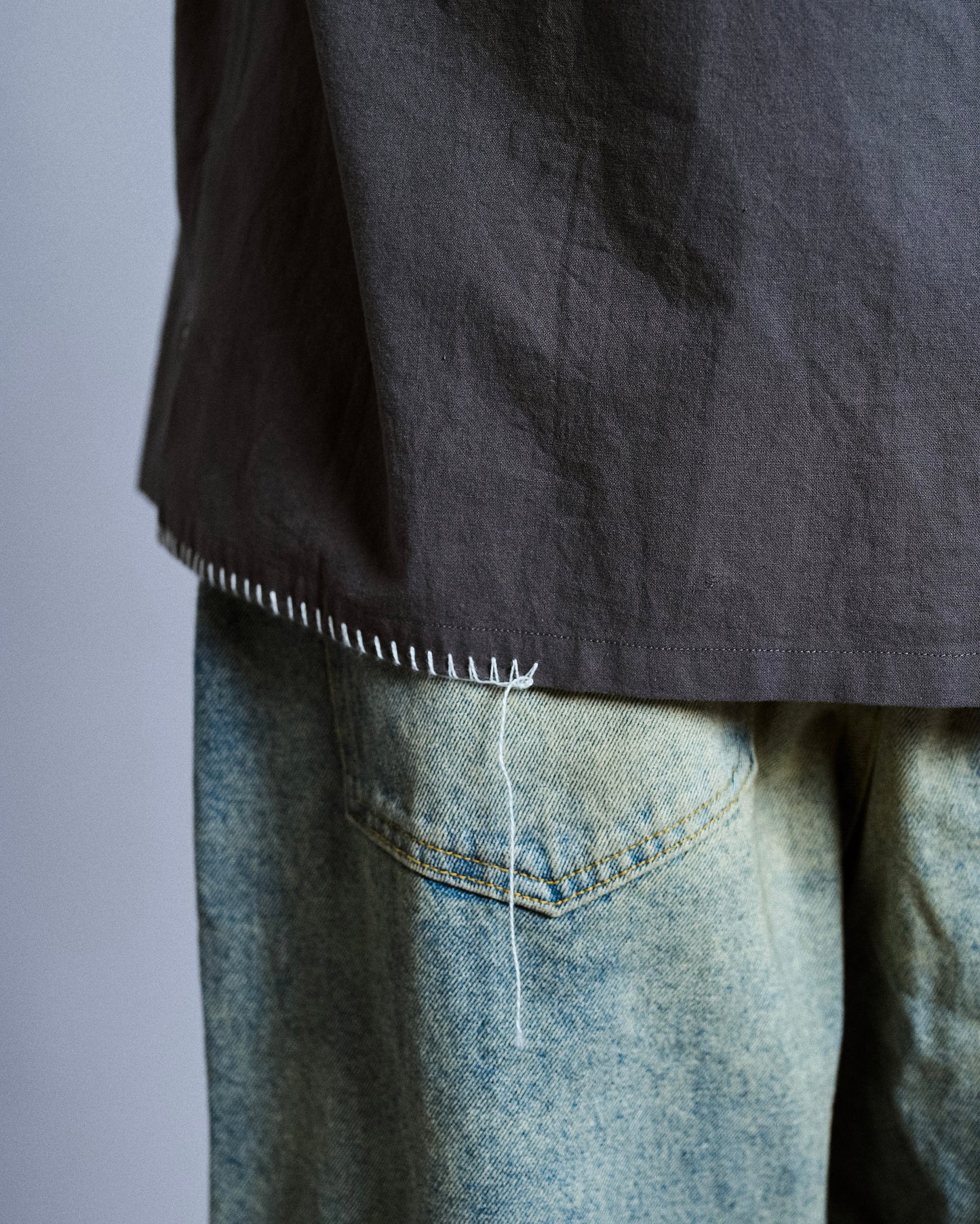 flower embroidery SAGARA h/s shirt