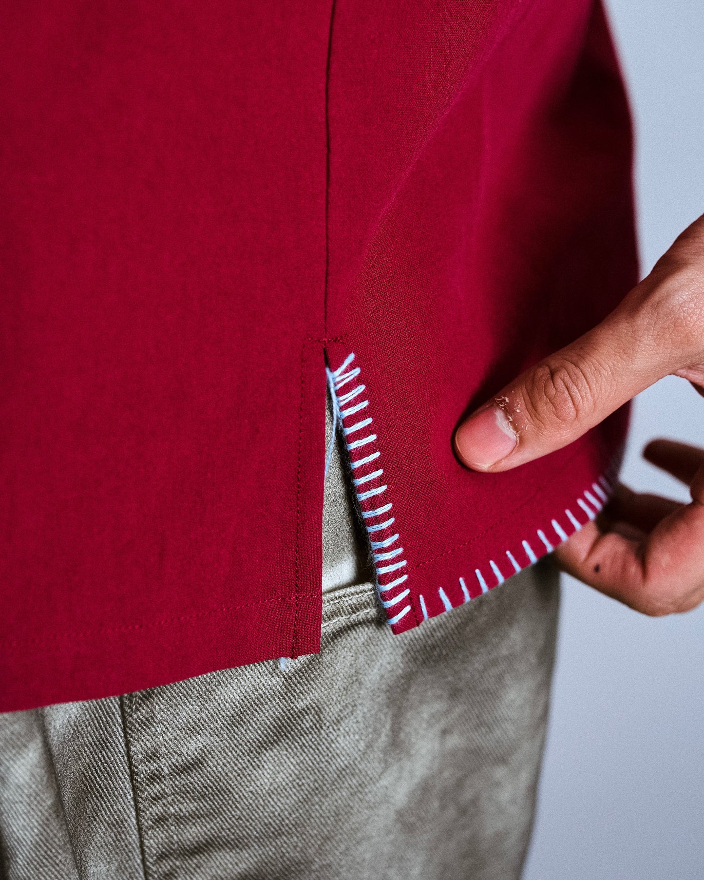 flower embroidery SAGARA h/s shirt
