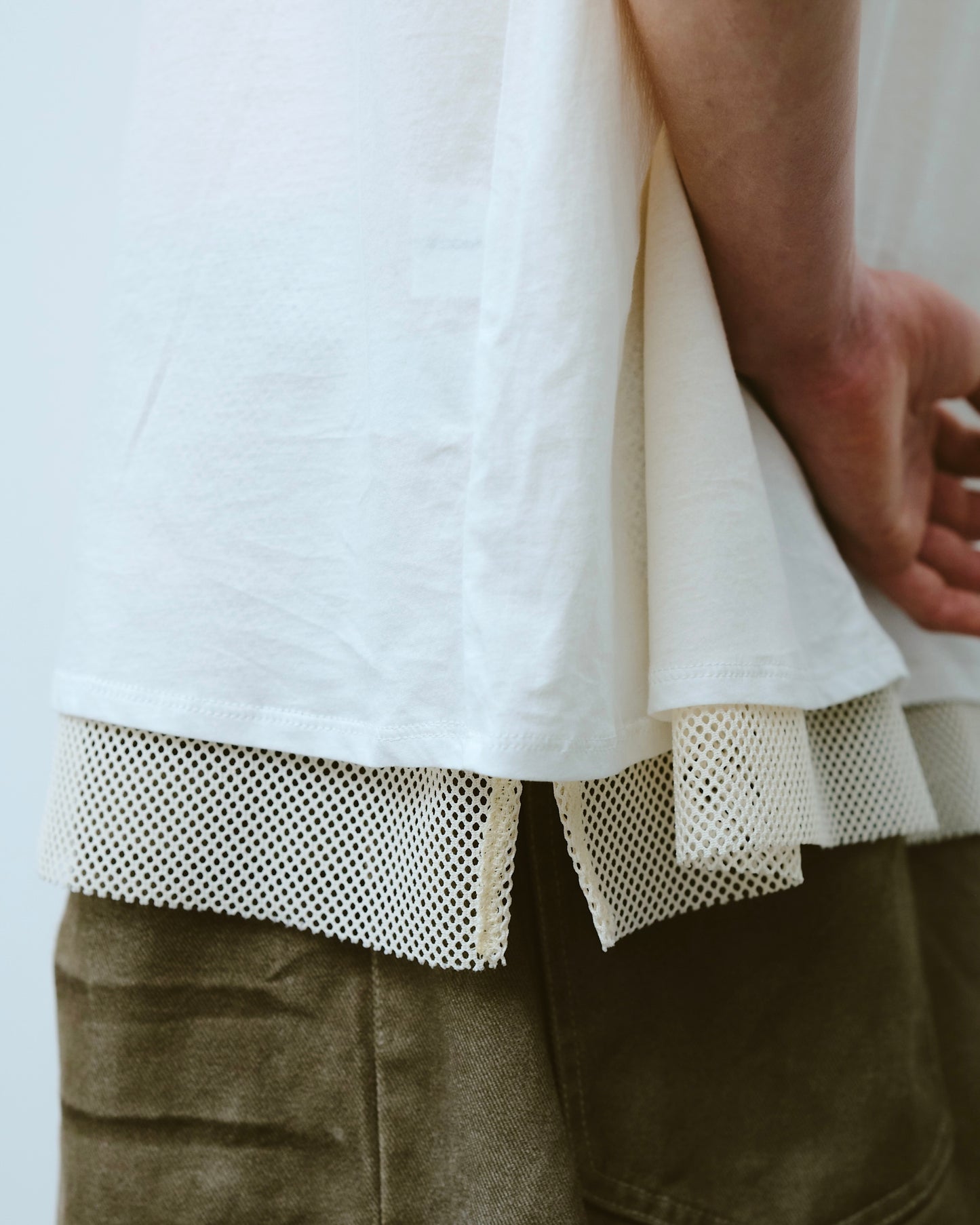 reversible layered sleeveless cutsew