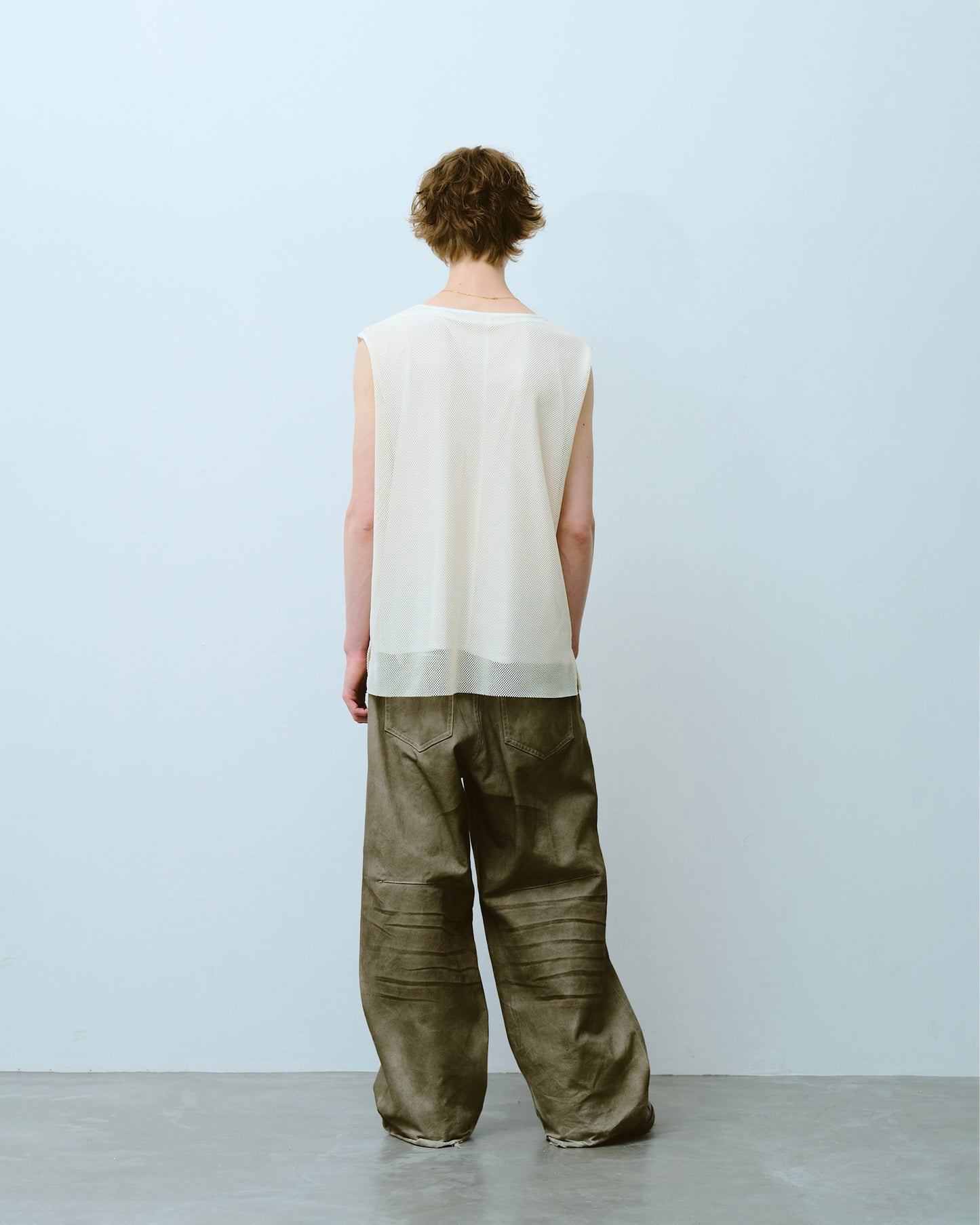 reversible layered sleeveless cutsew