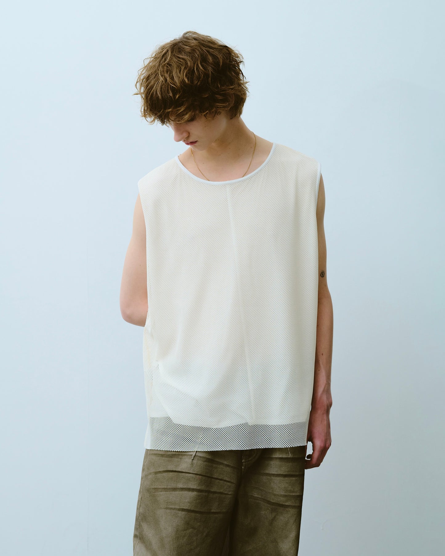 reversible layered sleeveless cutsew