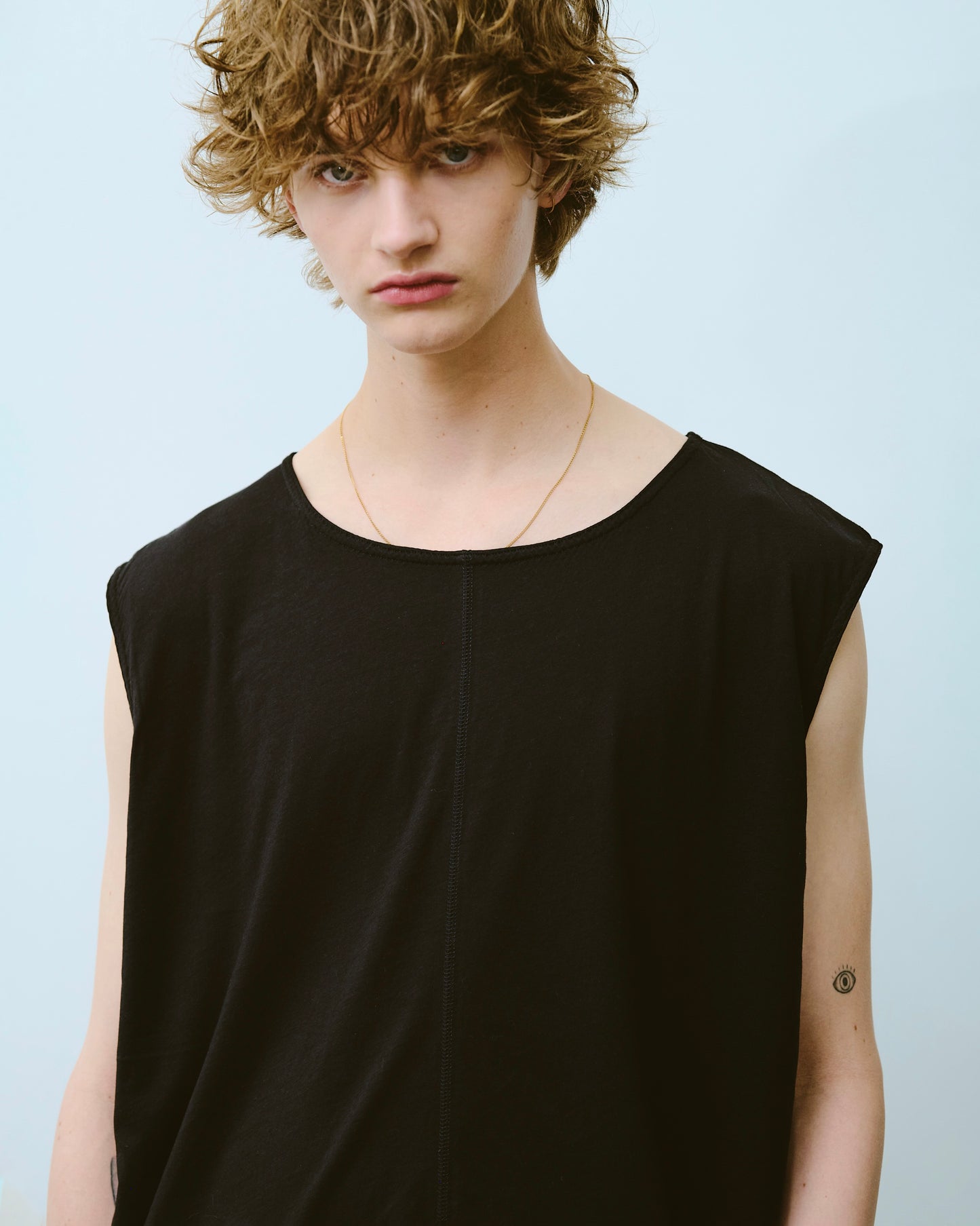 reversible layered sleeveless cutsew