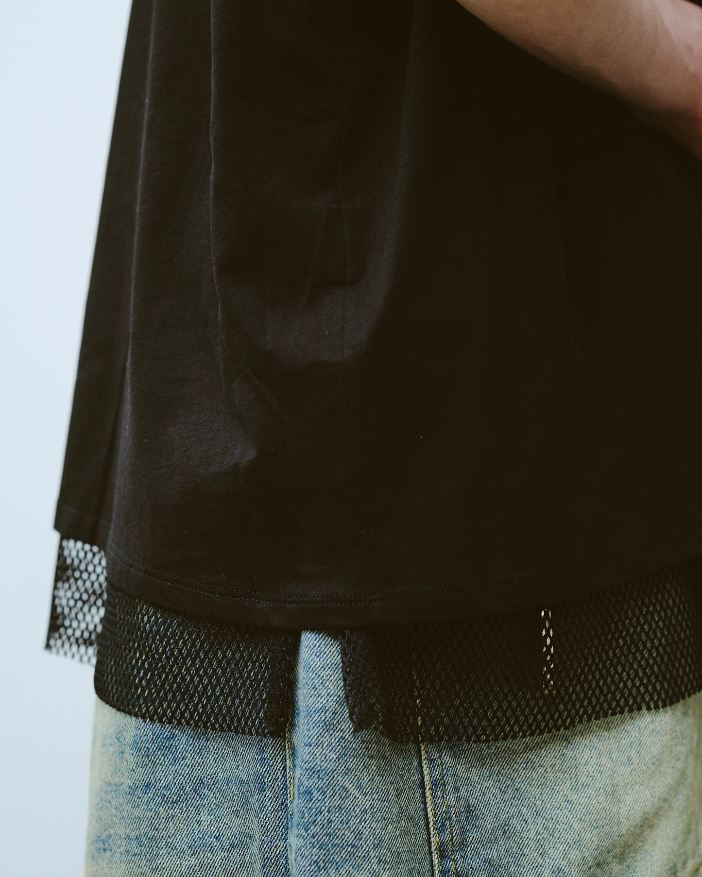 reversible layered sleeveless cutsew