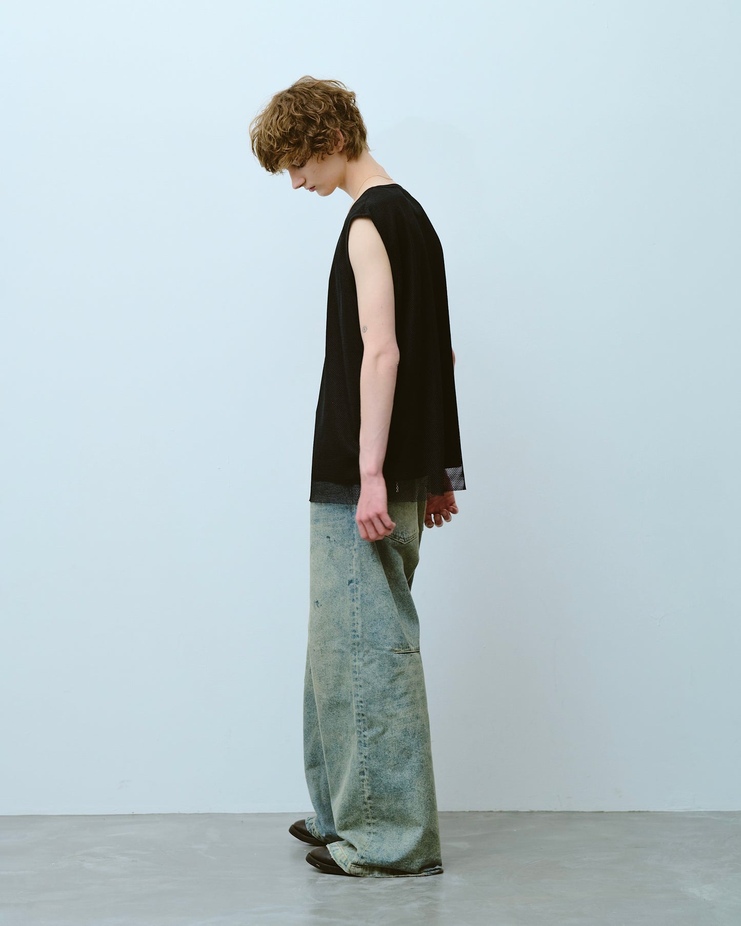 reversible layered sleeveless cutsew