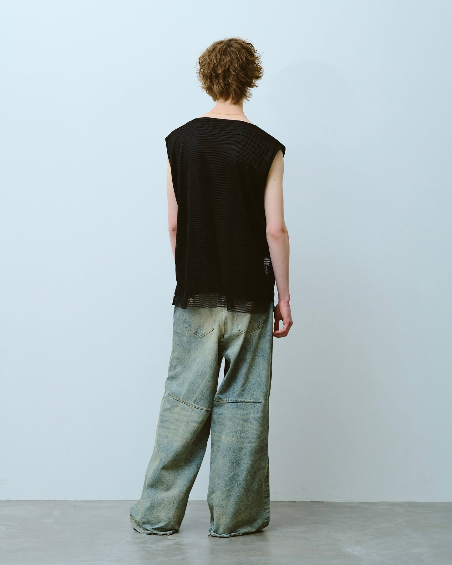 reversible layered sleeveless cutsew
