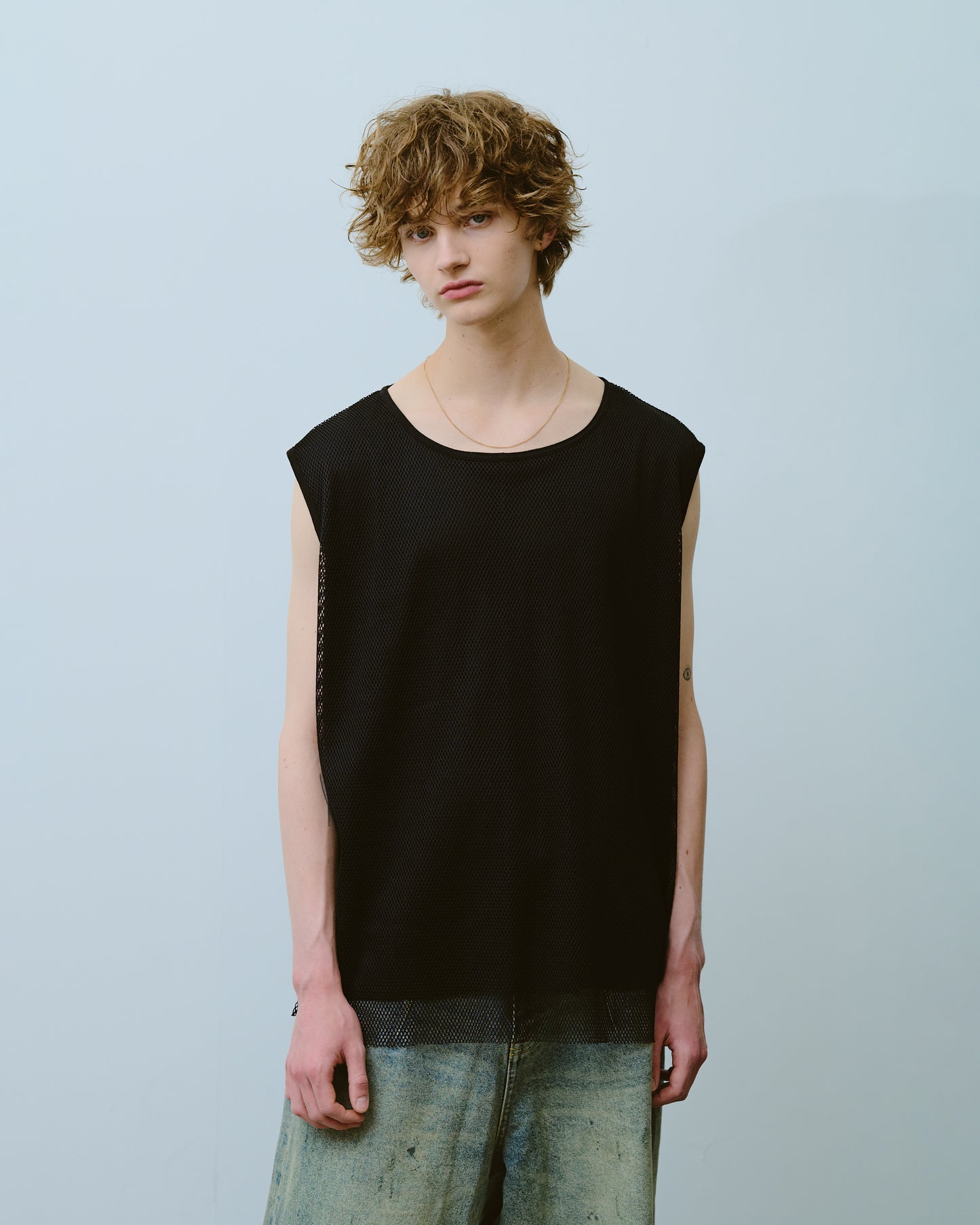 reversible layered sleeveless cutsew