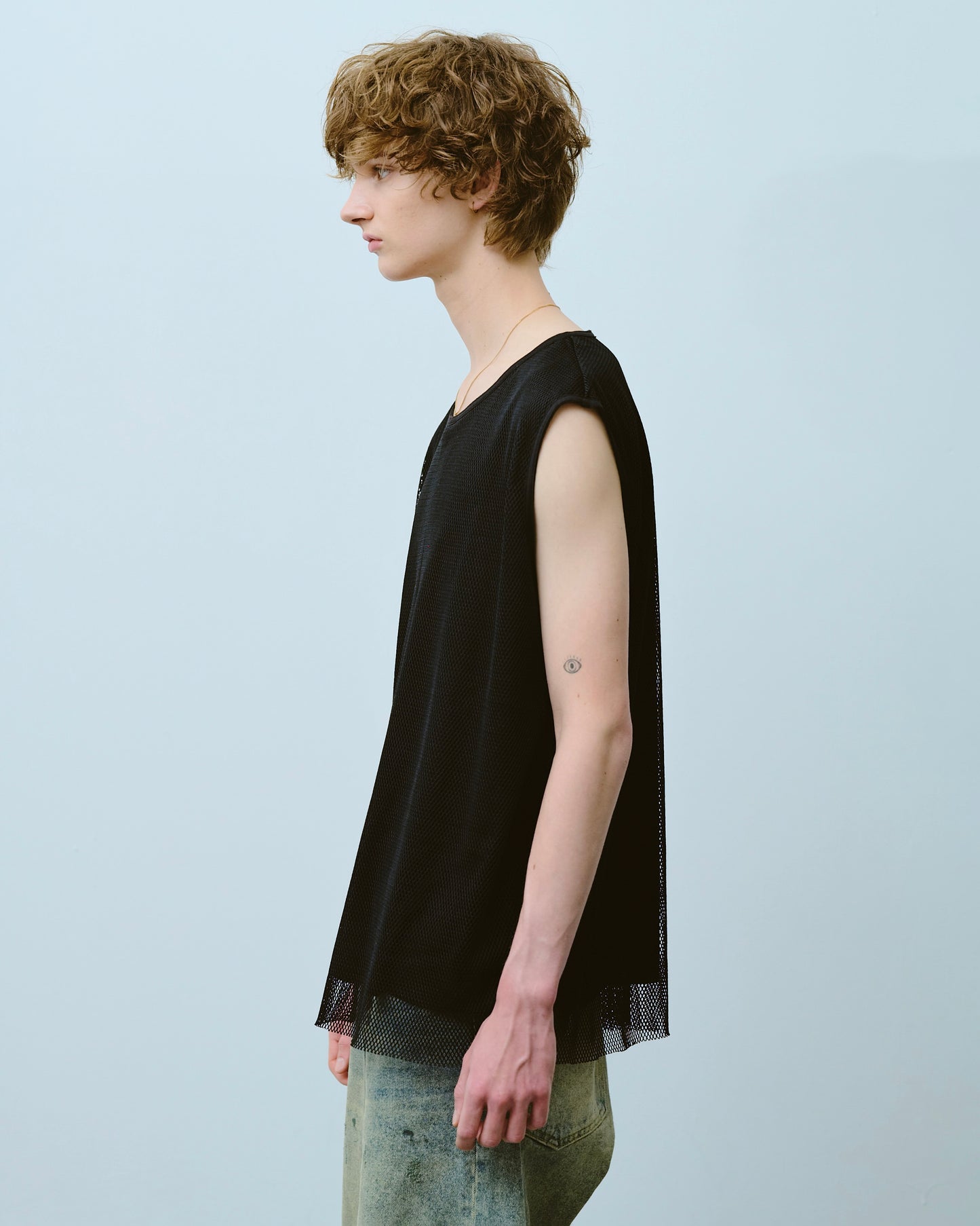 reversible layered sleeveless cutsew