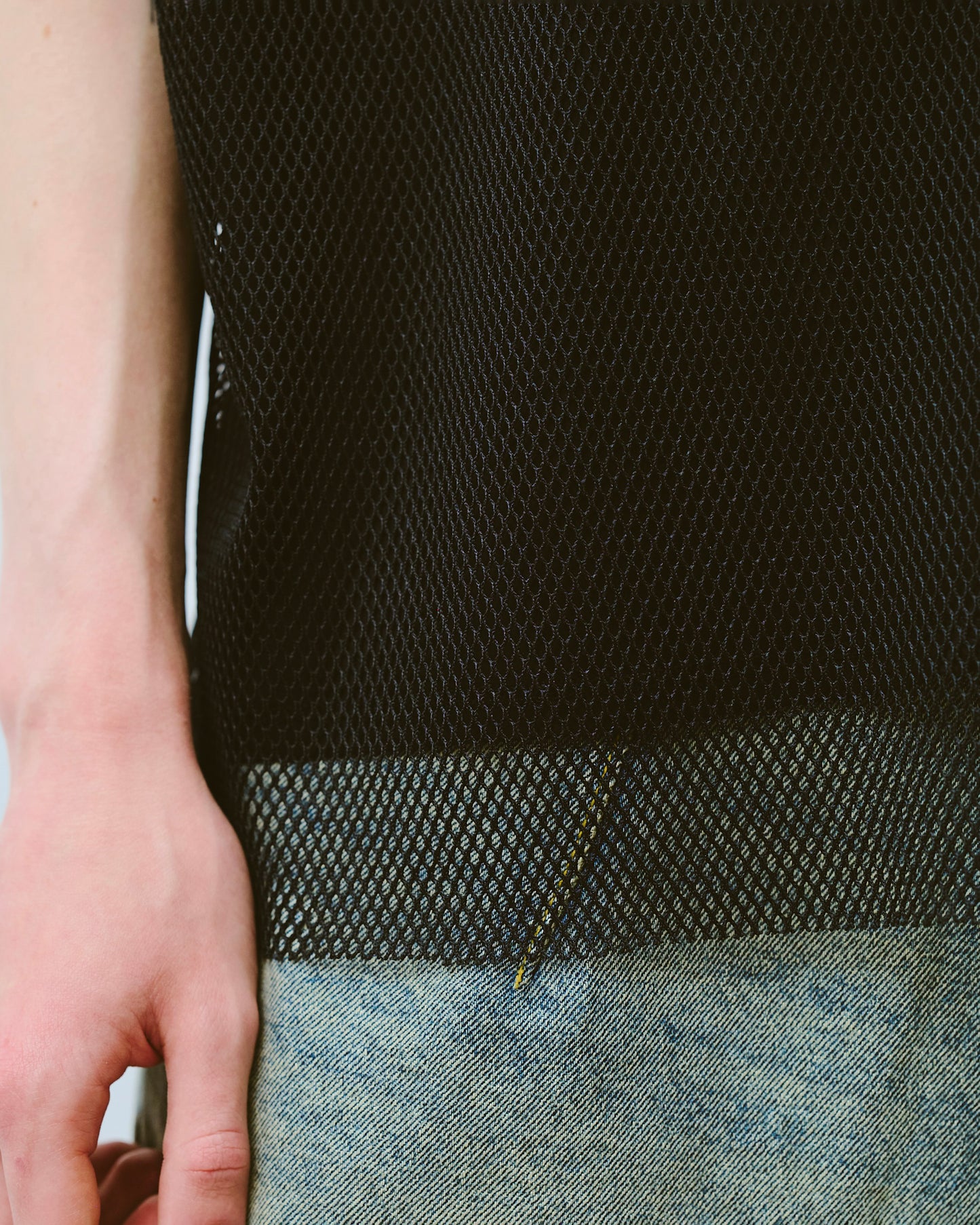 reversible layered sleeveless cutsew