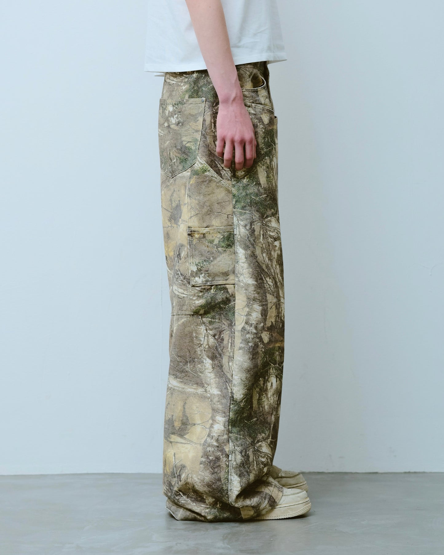 wide baggy real tree painter trousers