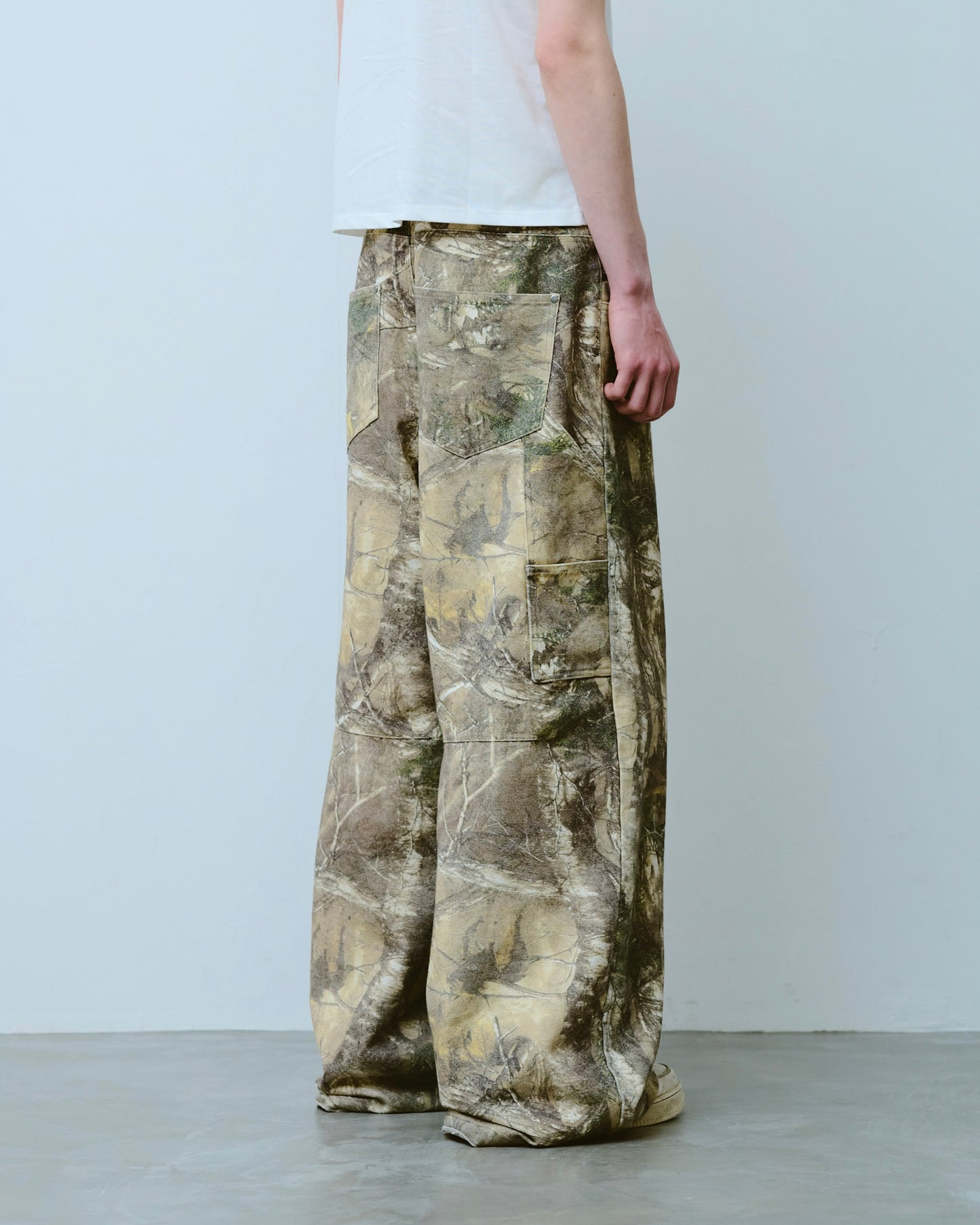 wide baggy real tree painter trousers