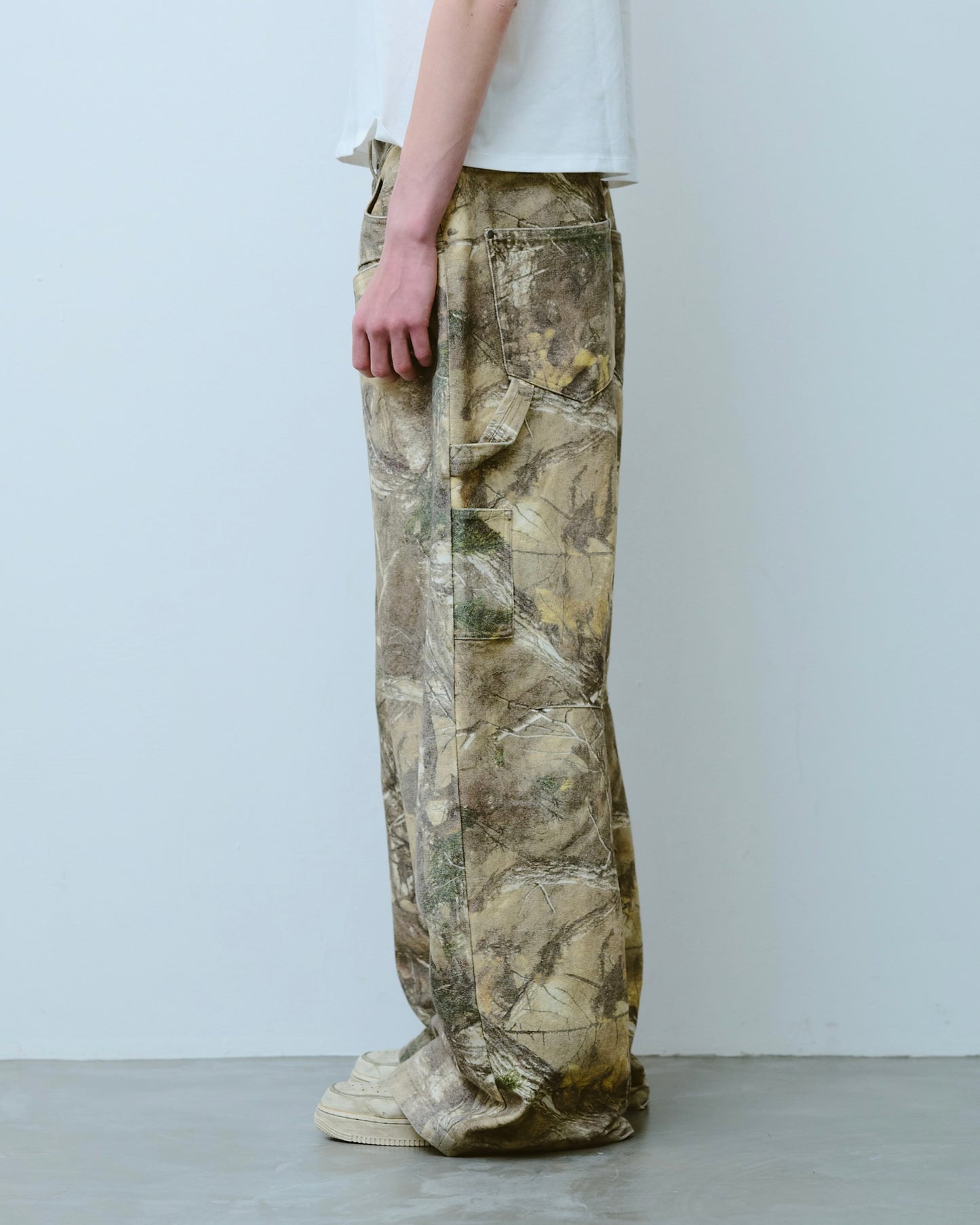 wide baggy real tree painter trousers
