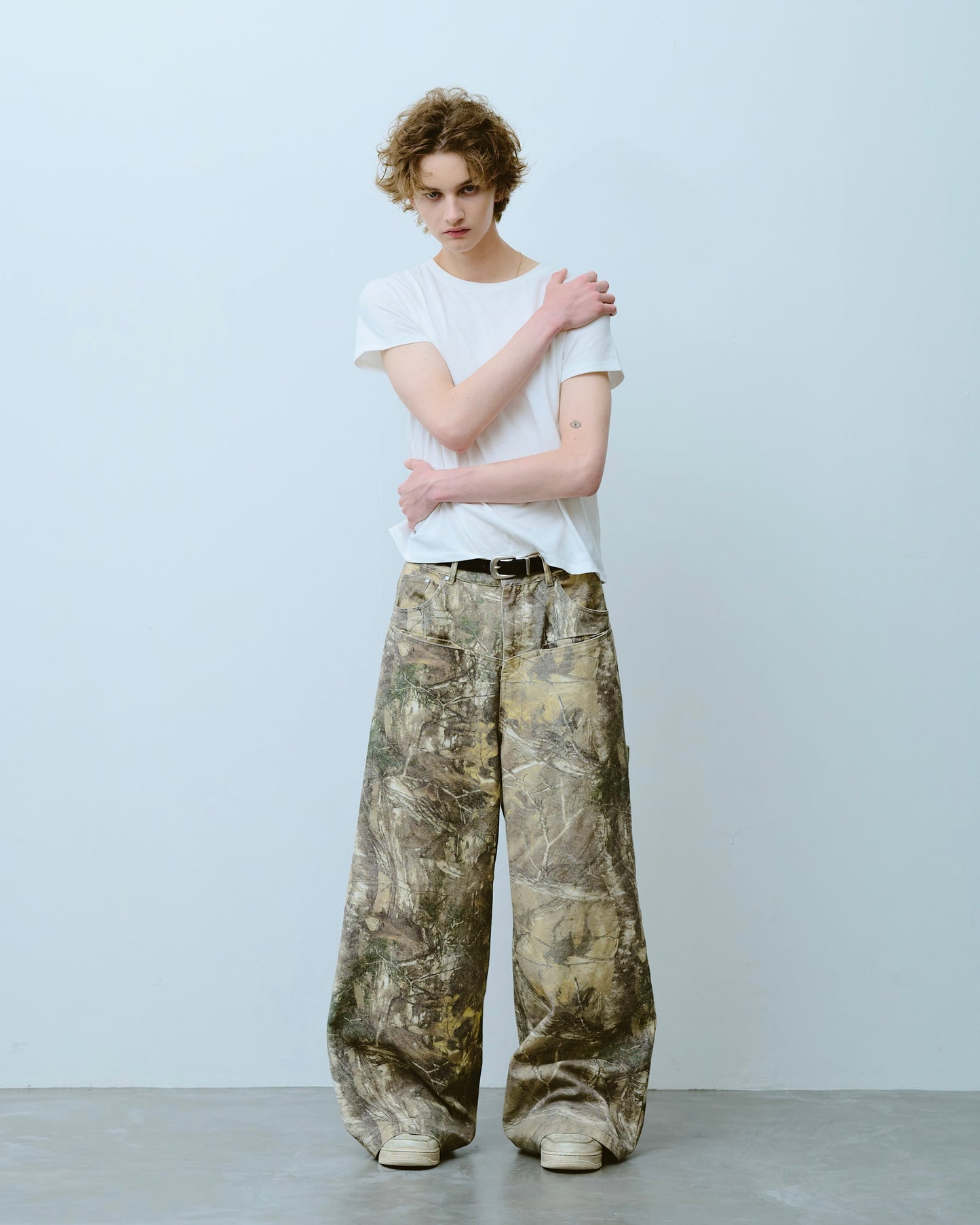 wide baggy real tree painter trousers
