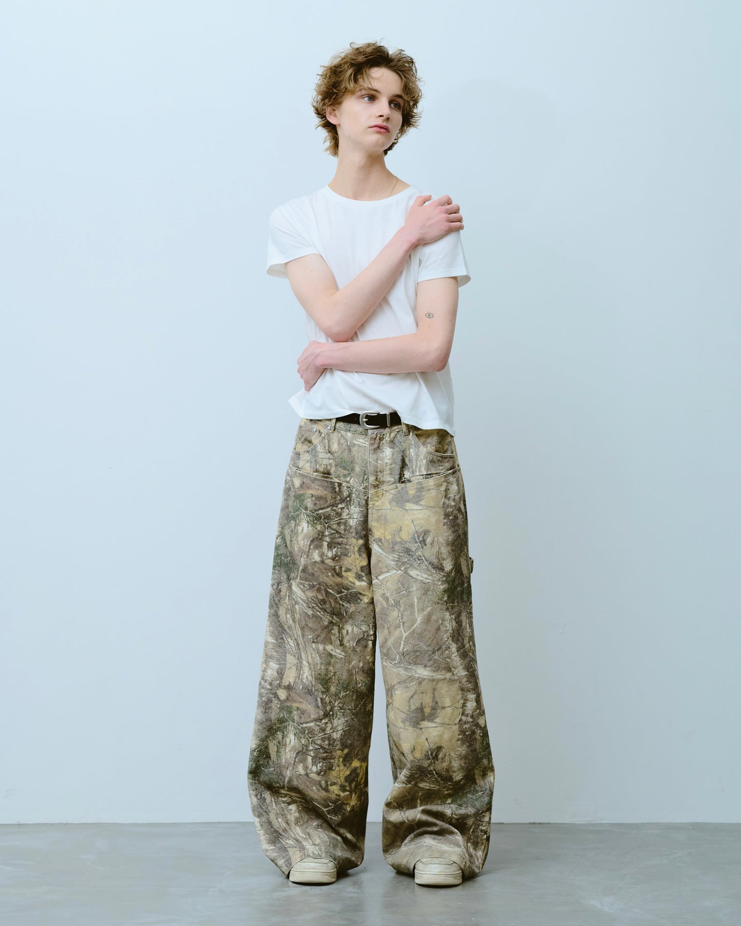 wide baggy real tree painter trousers