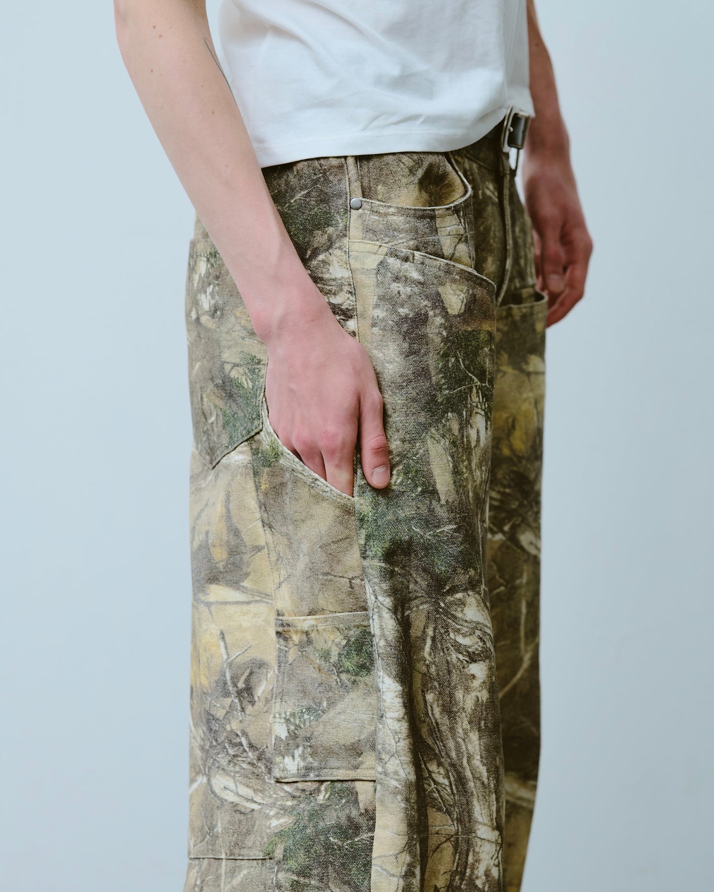 wide baggy real tree painter trousers