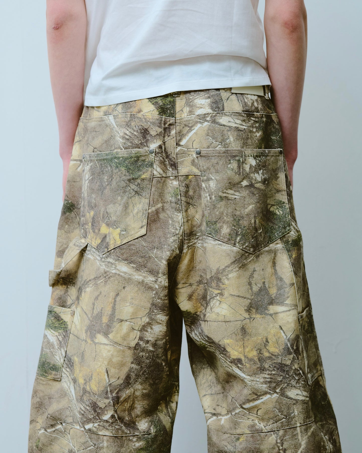 wide baggy real tree painter trousers