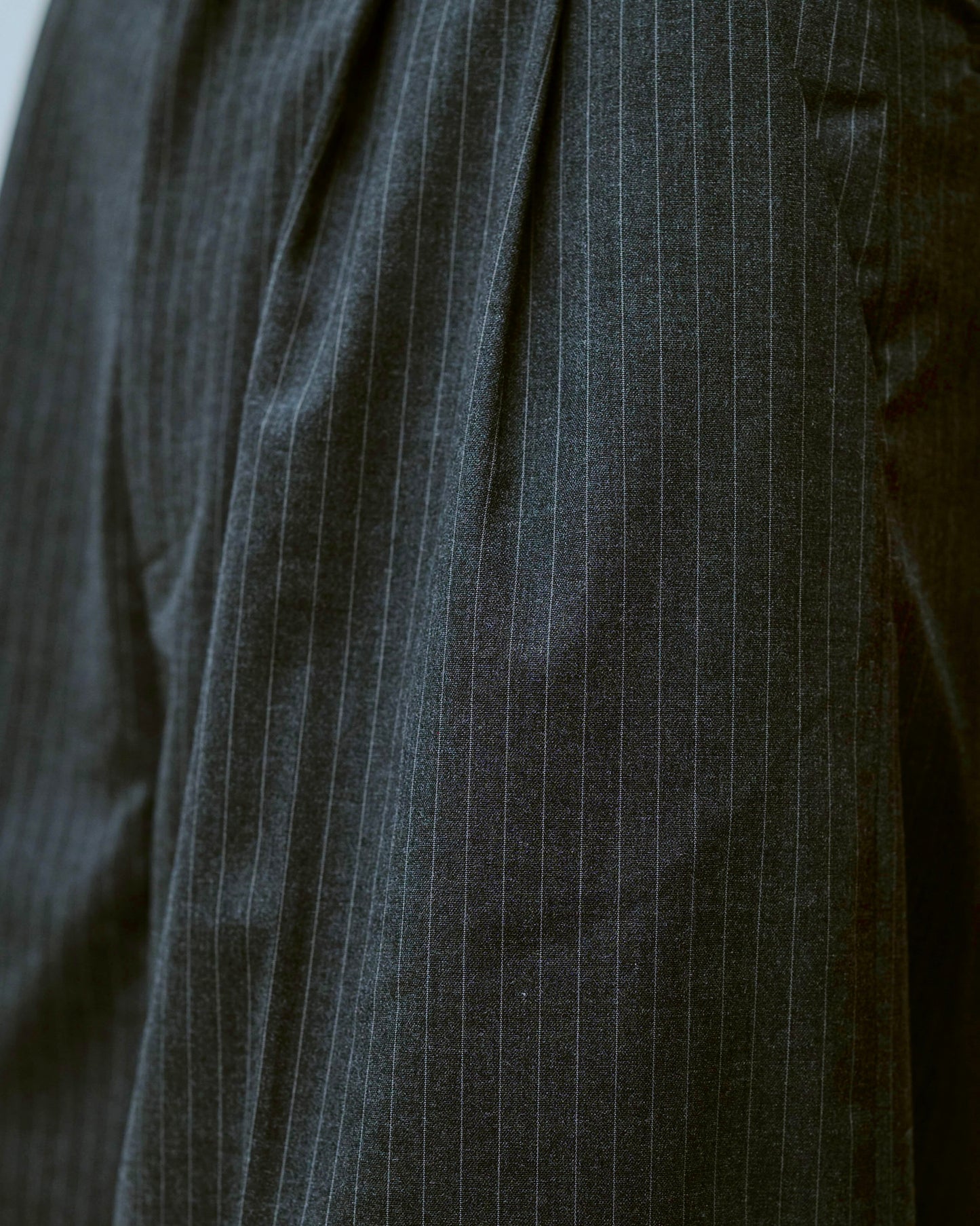 2tuck wide baggy flare slacks - STRIPE