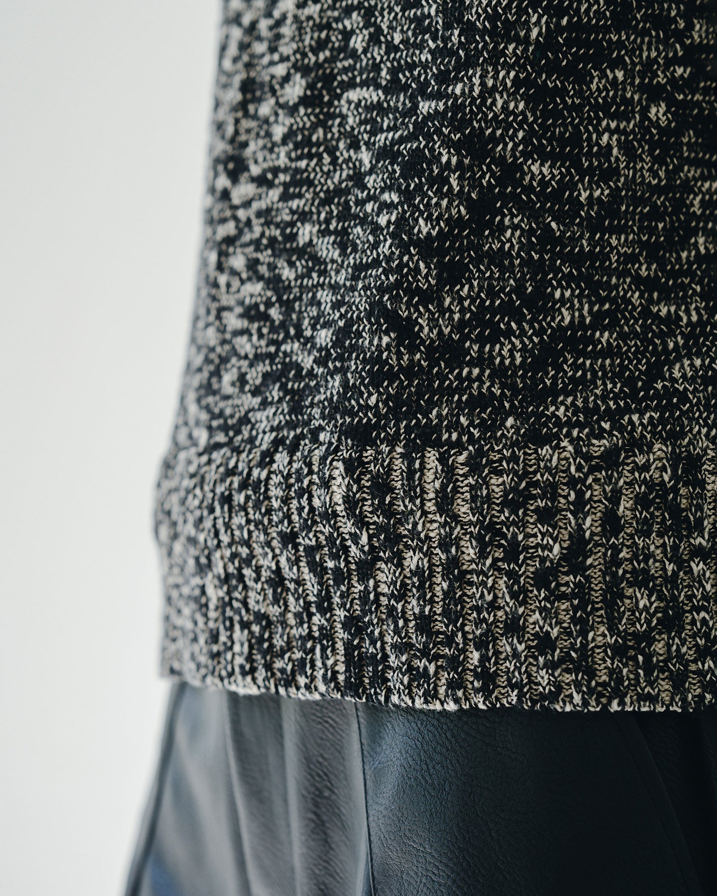 sleeveless cotton slub knit tops