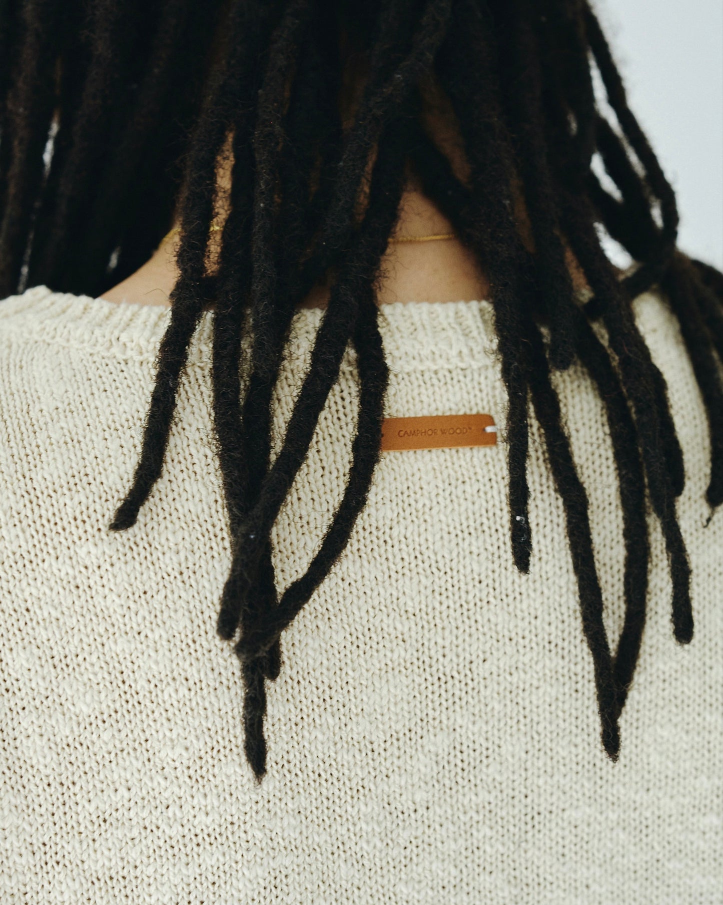 sleeveless cotton slub knit tops
