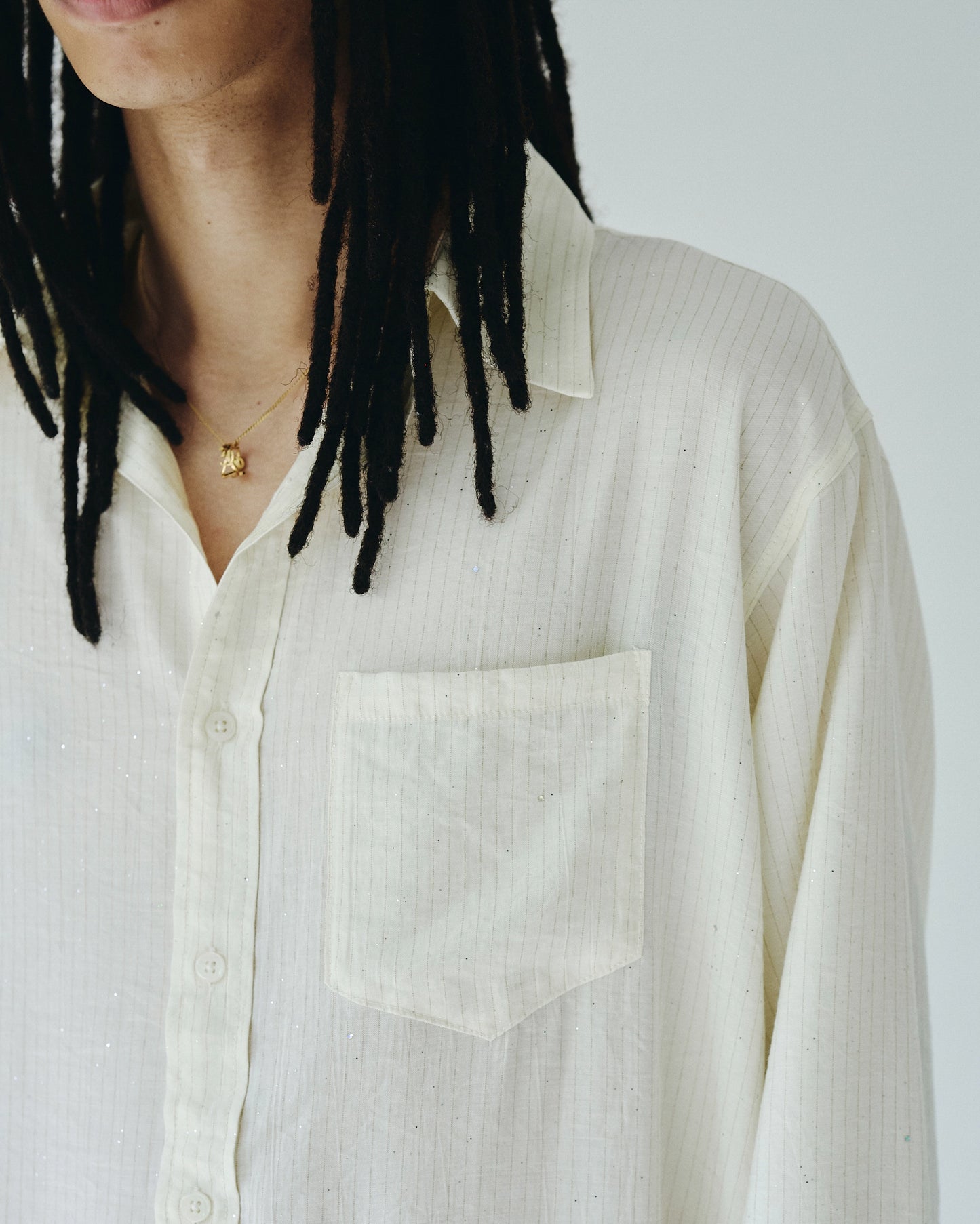 shinee rayon stripe l/s shirt
