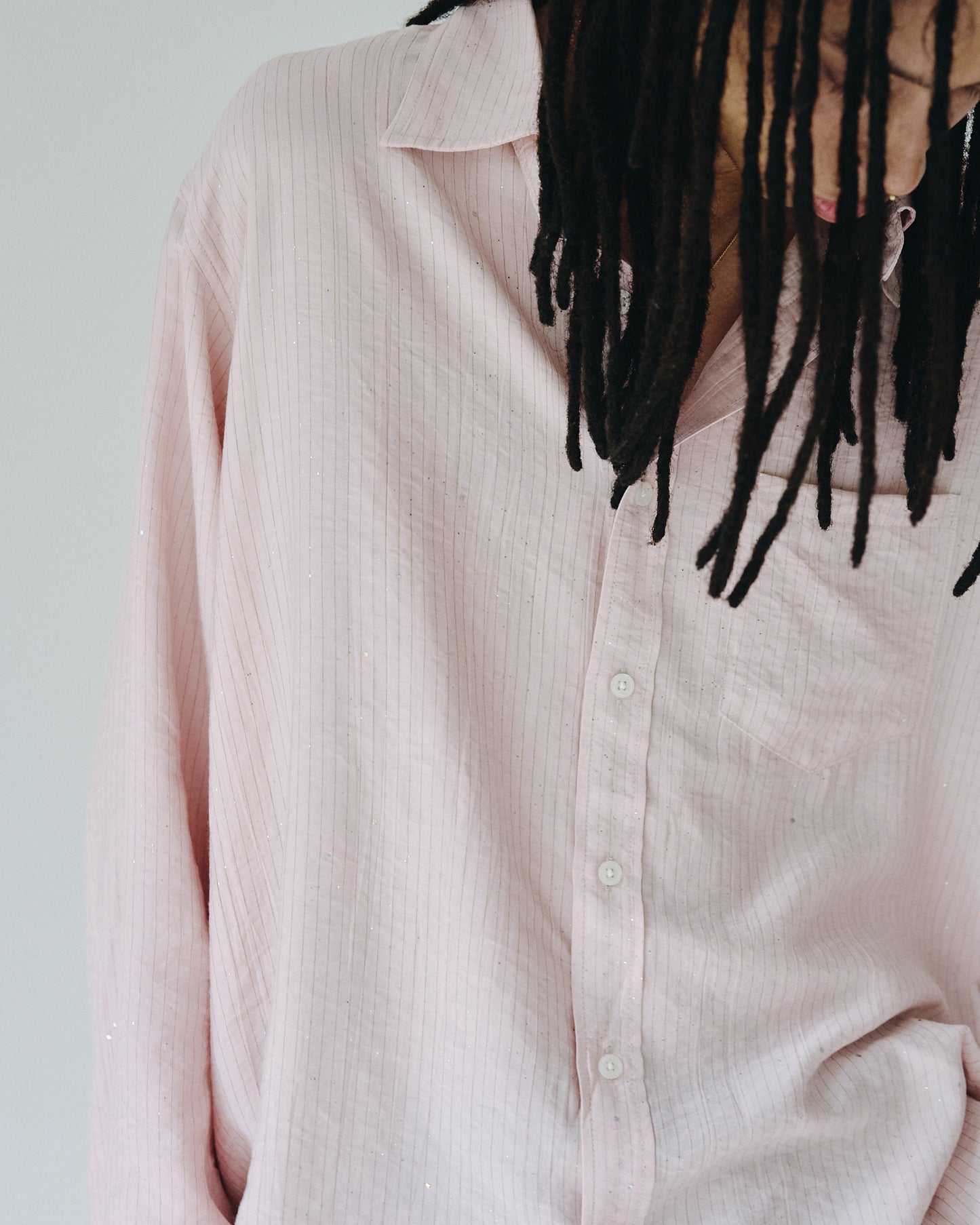 shinee rayon stripe l/s shirt