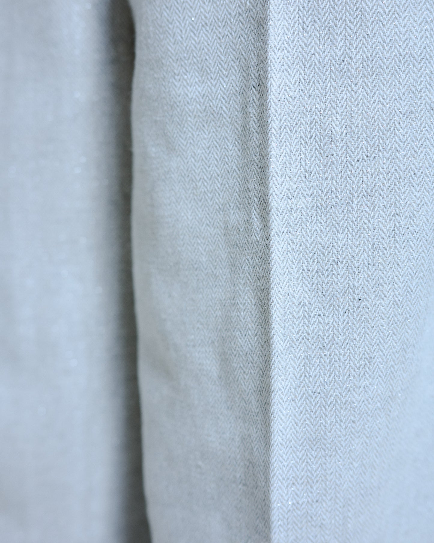 2tuck wide baggy slacks - RAME TWEED