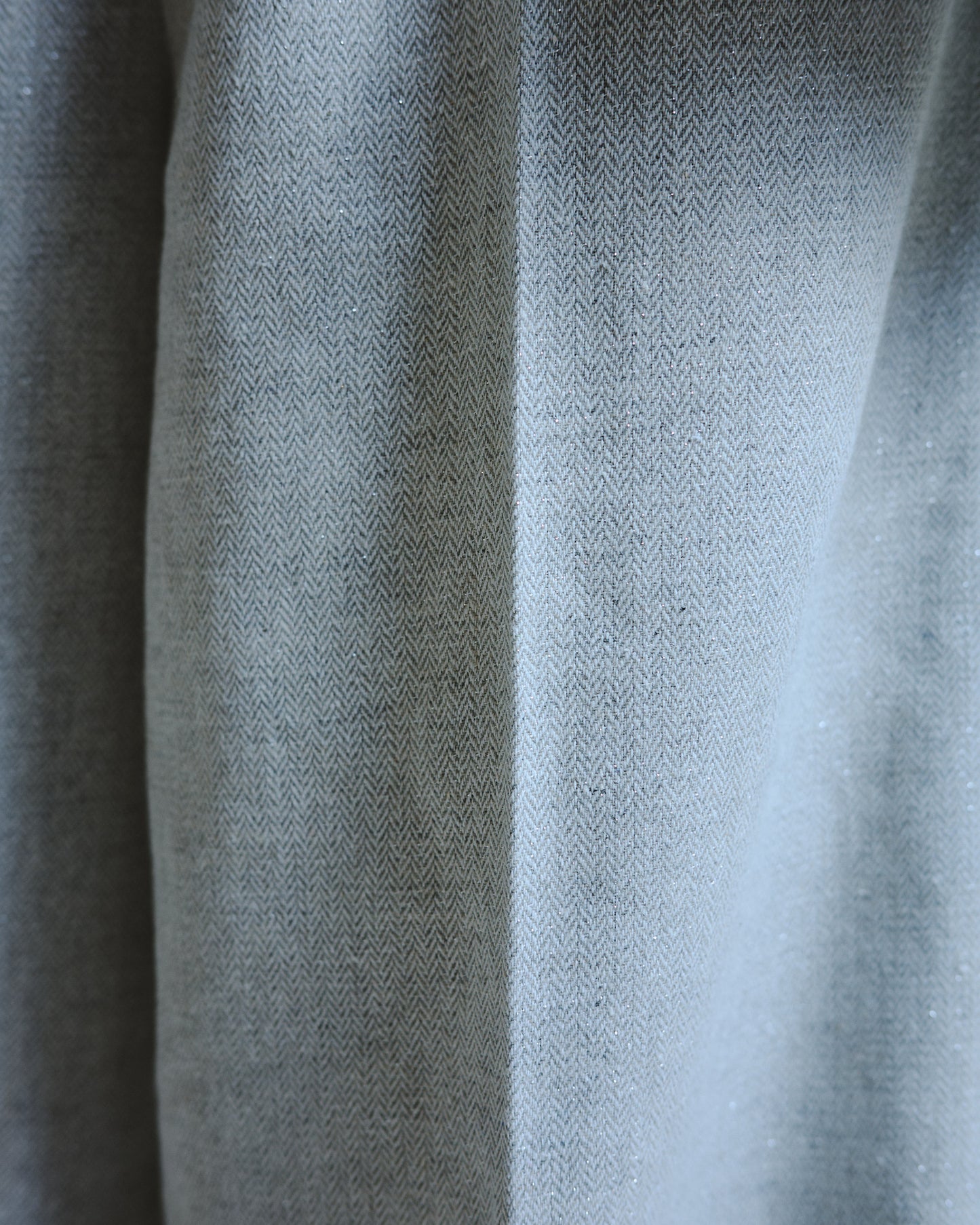2tuck wide baggy slacks - RAME TWEED