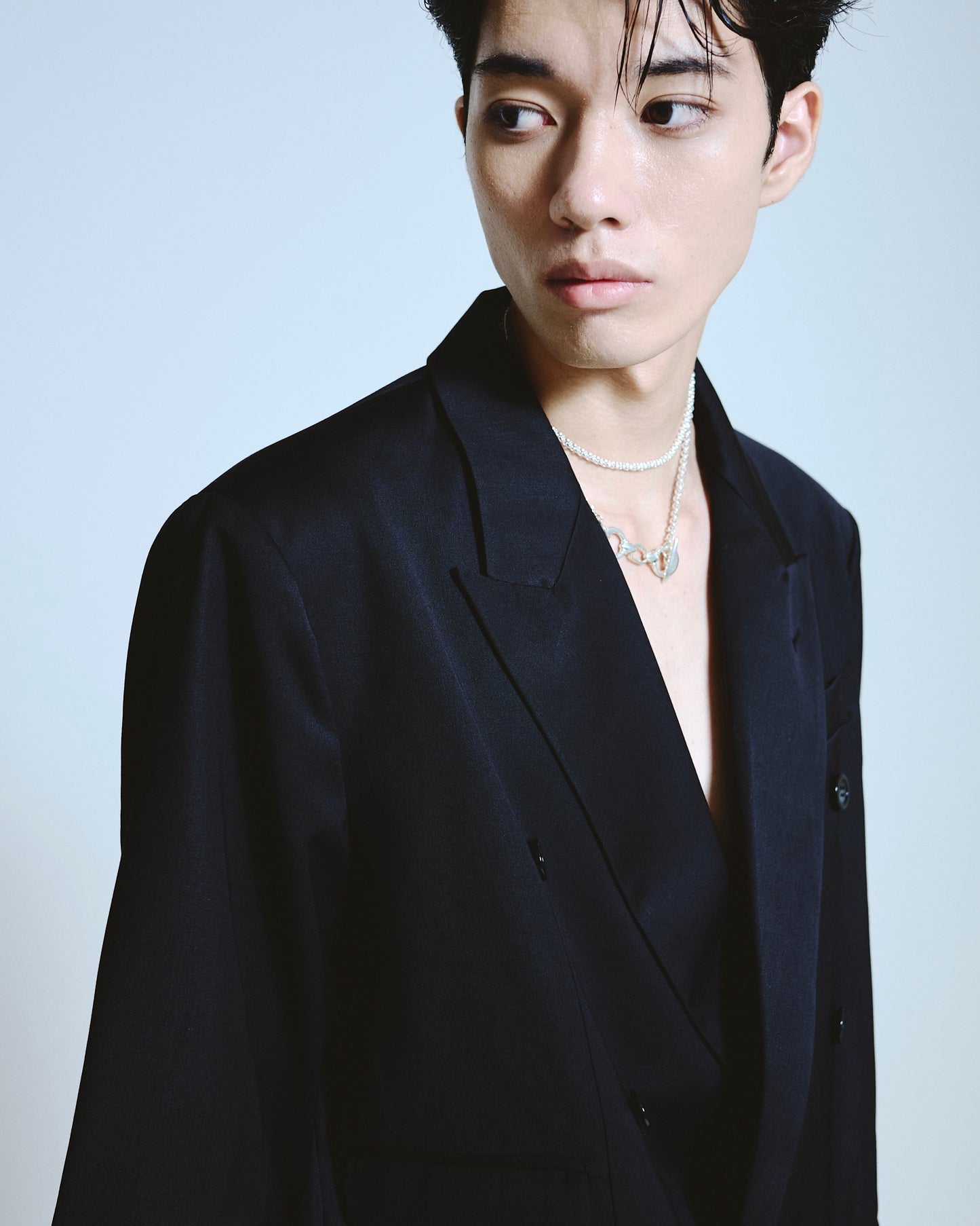 double breasted tailored jacket