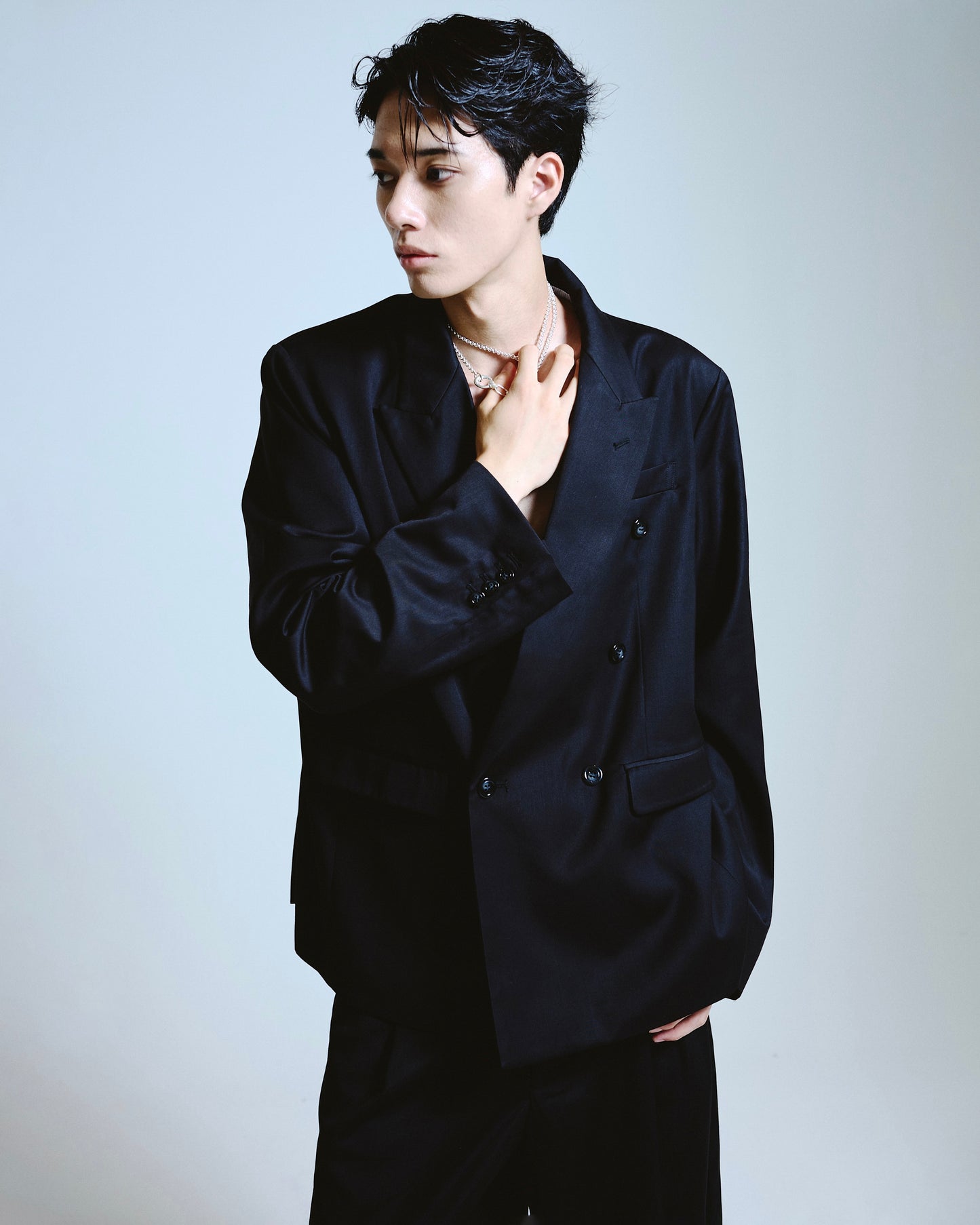 double breasted tailored jacket