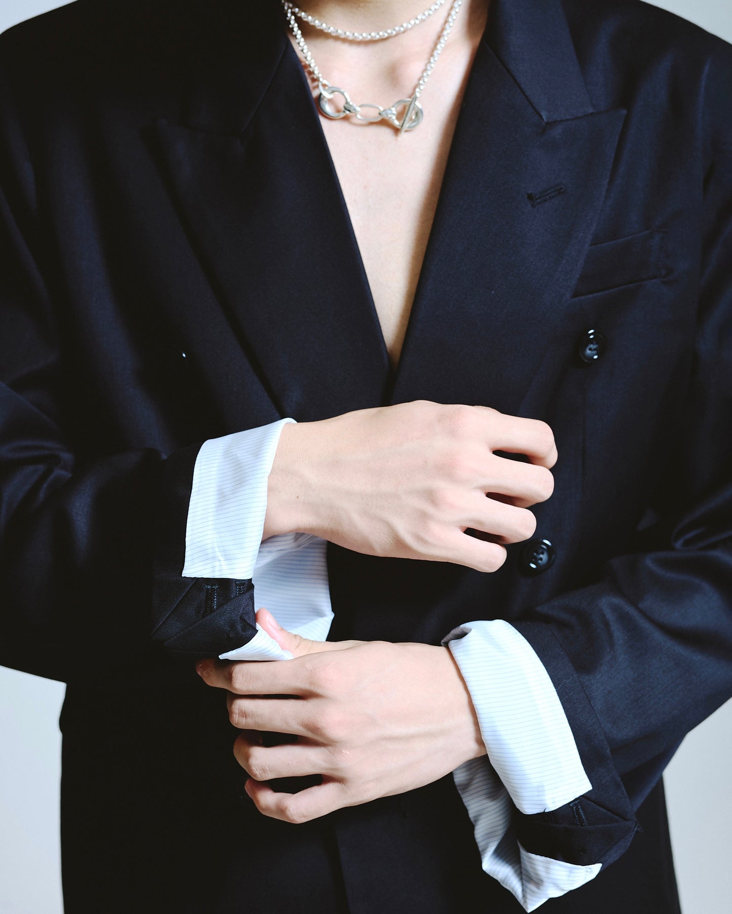 double breasted tailored jacket