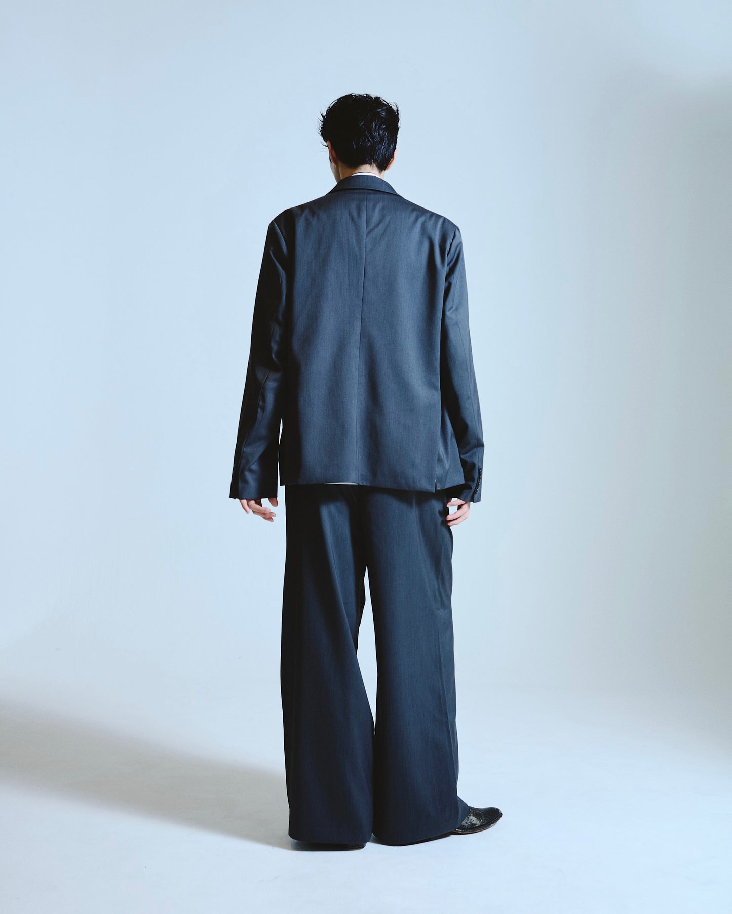 1tuck wide baggy slacks