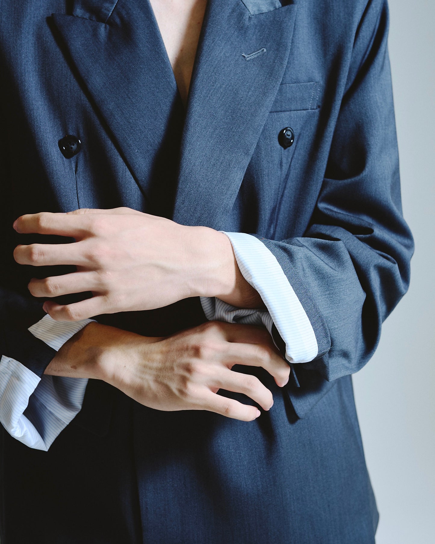 double breasted tailored jacket