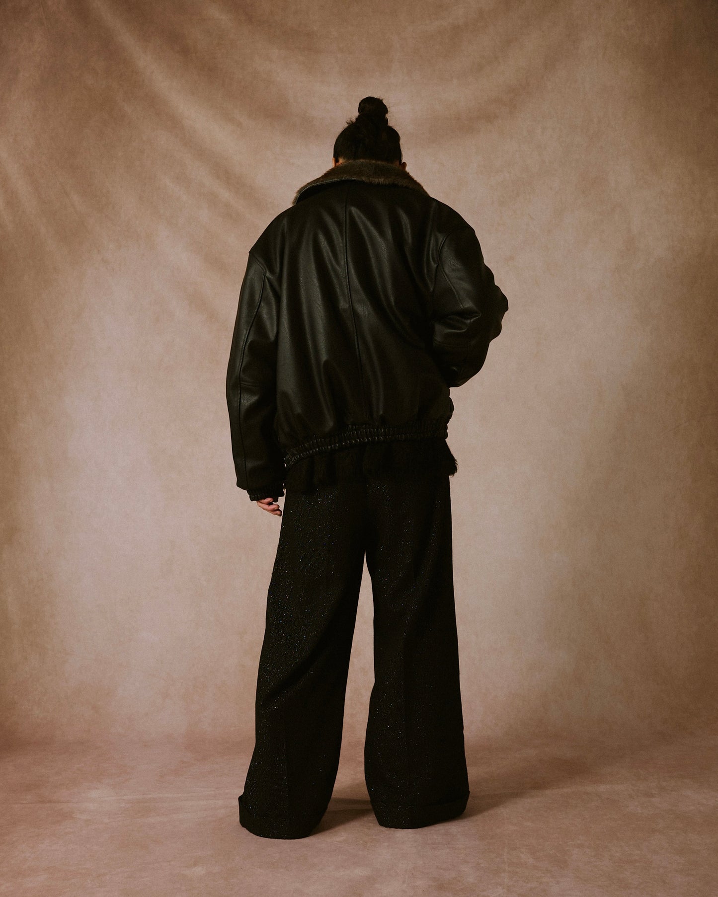 leather/fur faux reversible flight jacket (発送予定:2025年11月上旬~)
