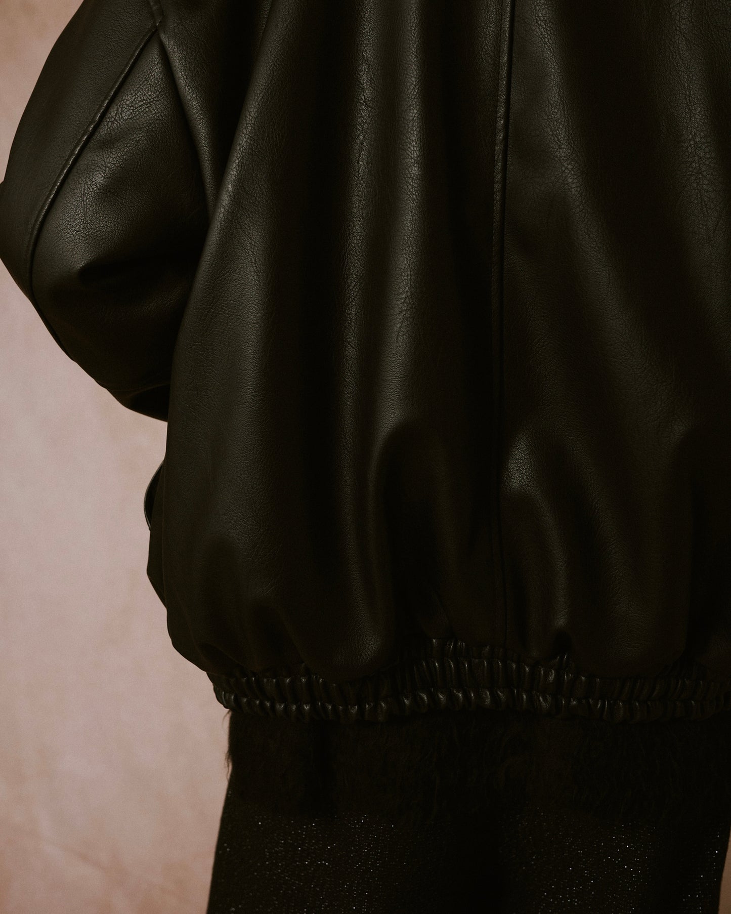 leather/fur faux reversible flight jacket (発送予定:2025年11月上旬~)